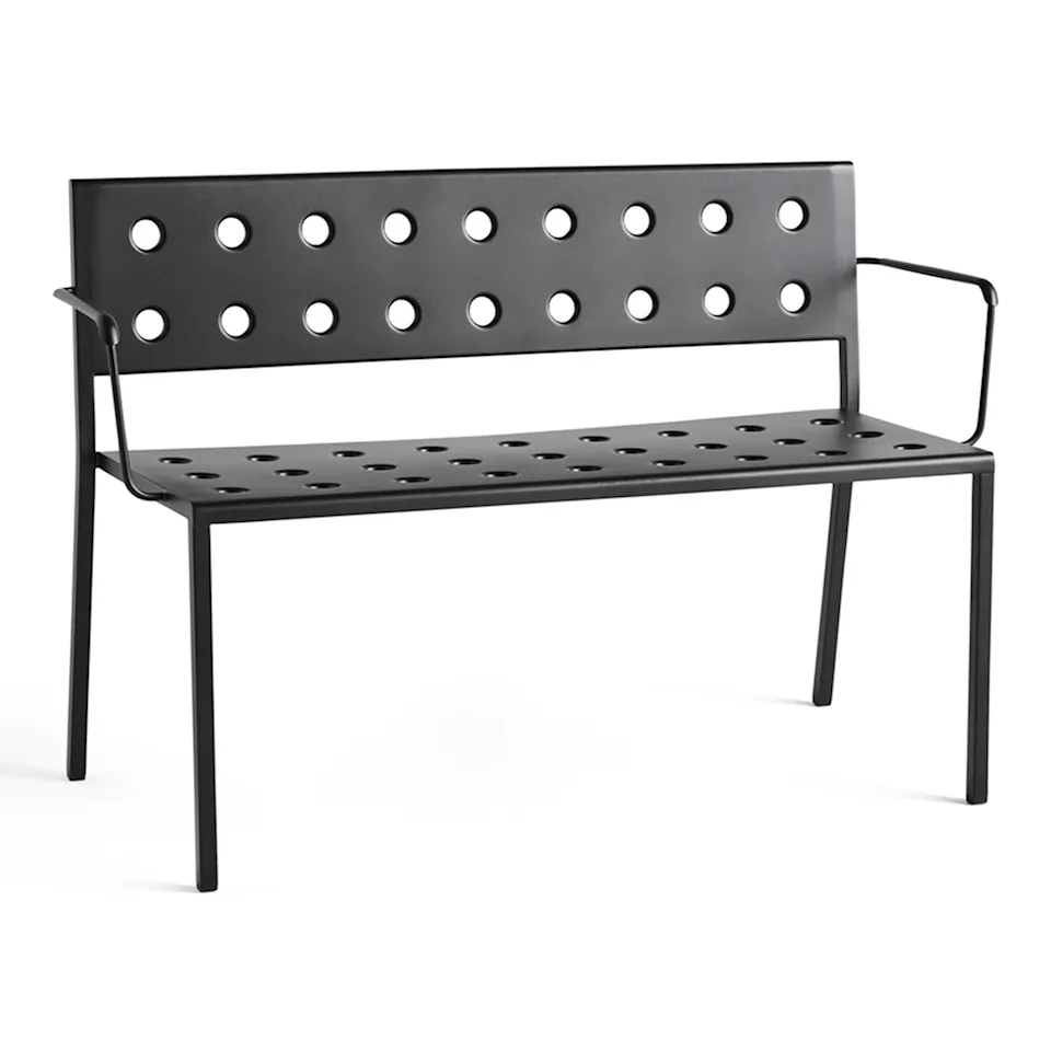 Balcony Dining Bench w. arm / Anthracite