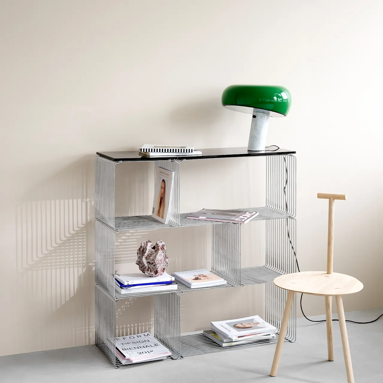 Panton Wire Extended shelf, depth 18,8 cm