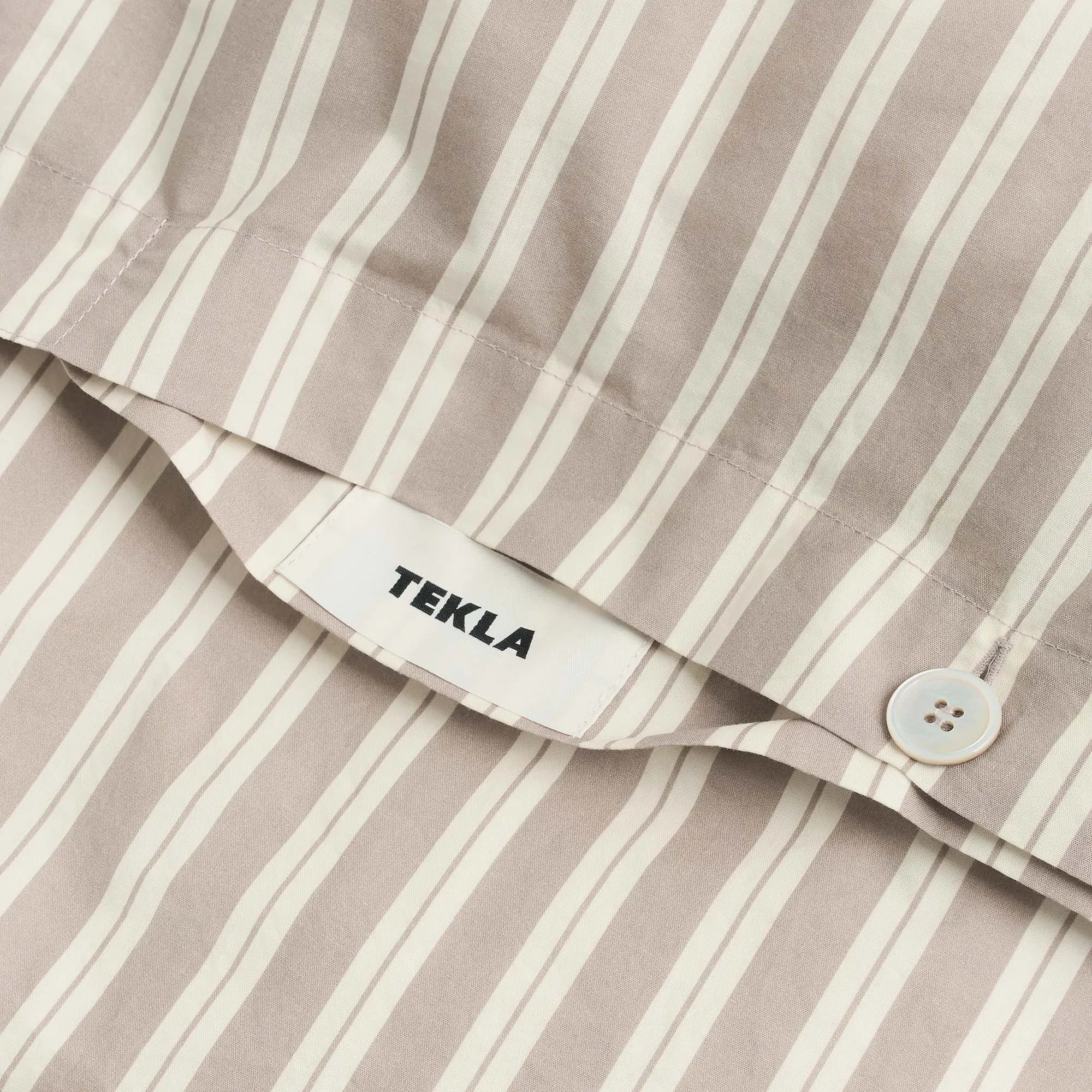 Percale Clay Stripes Duvet Cover - 2