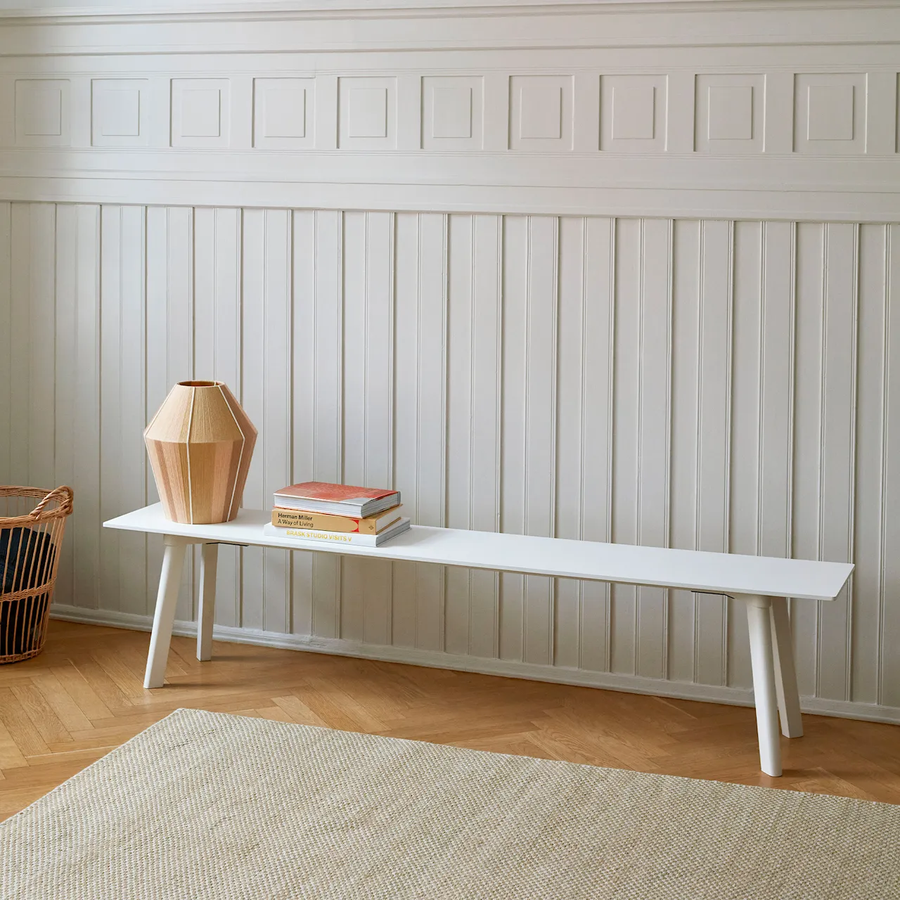 CPH Deux 215 2.0 Bench 140 cm Pearl White