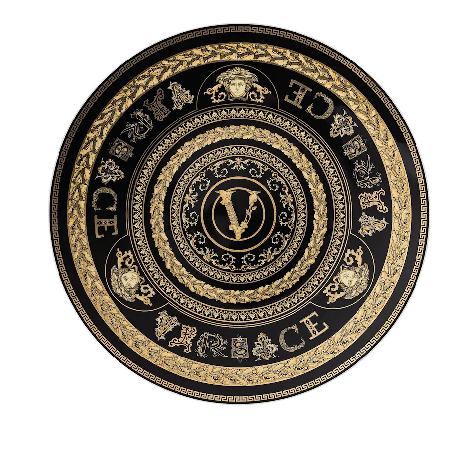 Virtus Gala Black, 33 cm Charger Plate