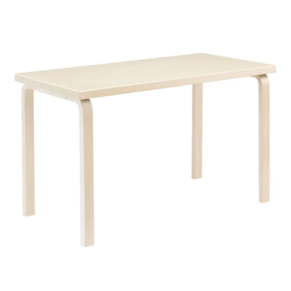 Aalto Table 80A, Birch veneer top, Natural lac