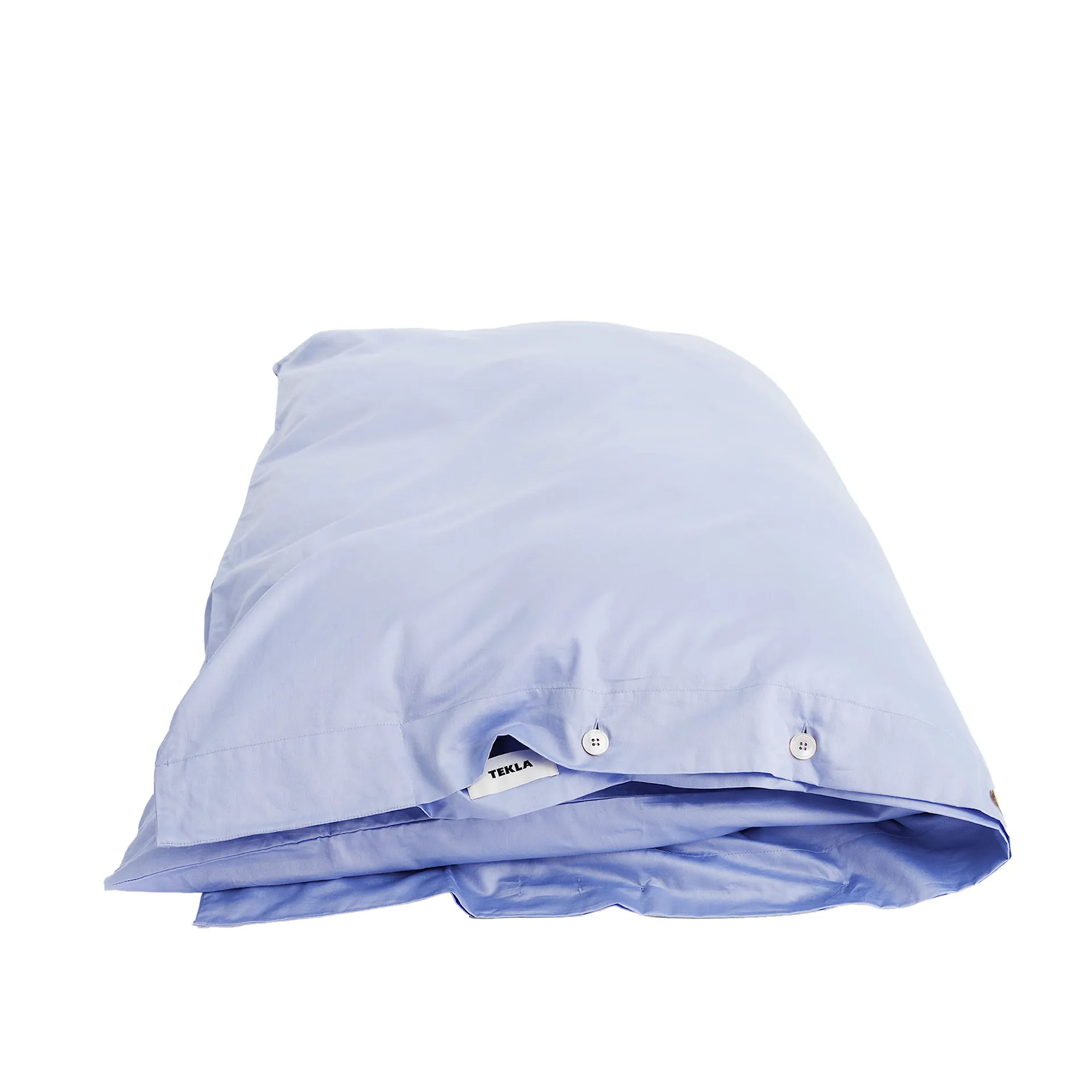 Cotton Sateen Duvet Covers Solid Evening Blue - TEKLA - NO GA