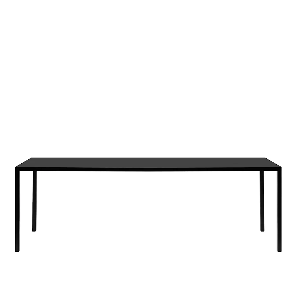 Tense Standard Table, 90x200, Fenix Matt Black, Resin Matt Black