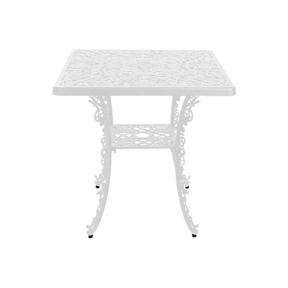 Aluminium Square Table Industry Collection 70 x 70 cm H 71 cm - White