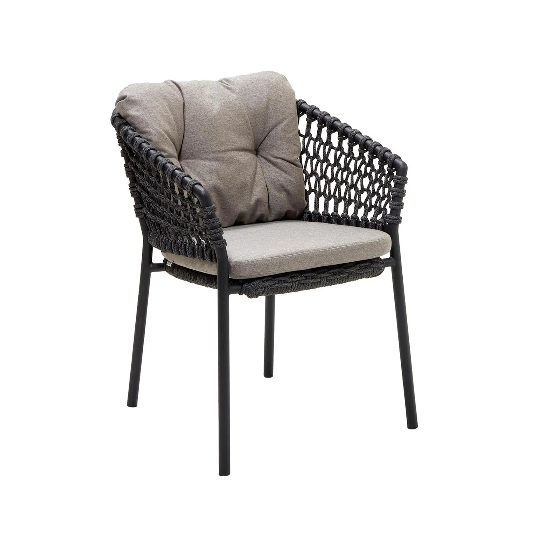 Ocean Chair Stackable Dark Grey/Taupe - Cane-Line - NO GA