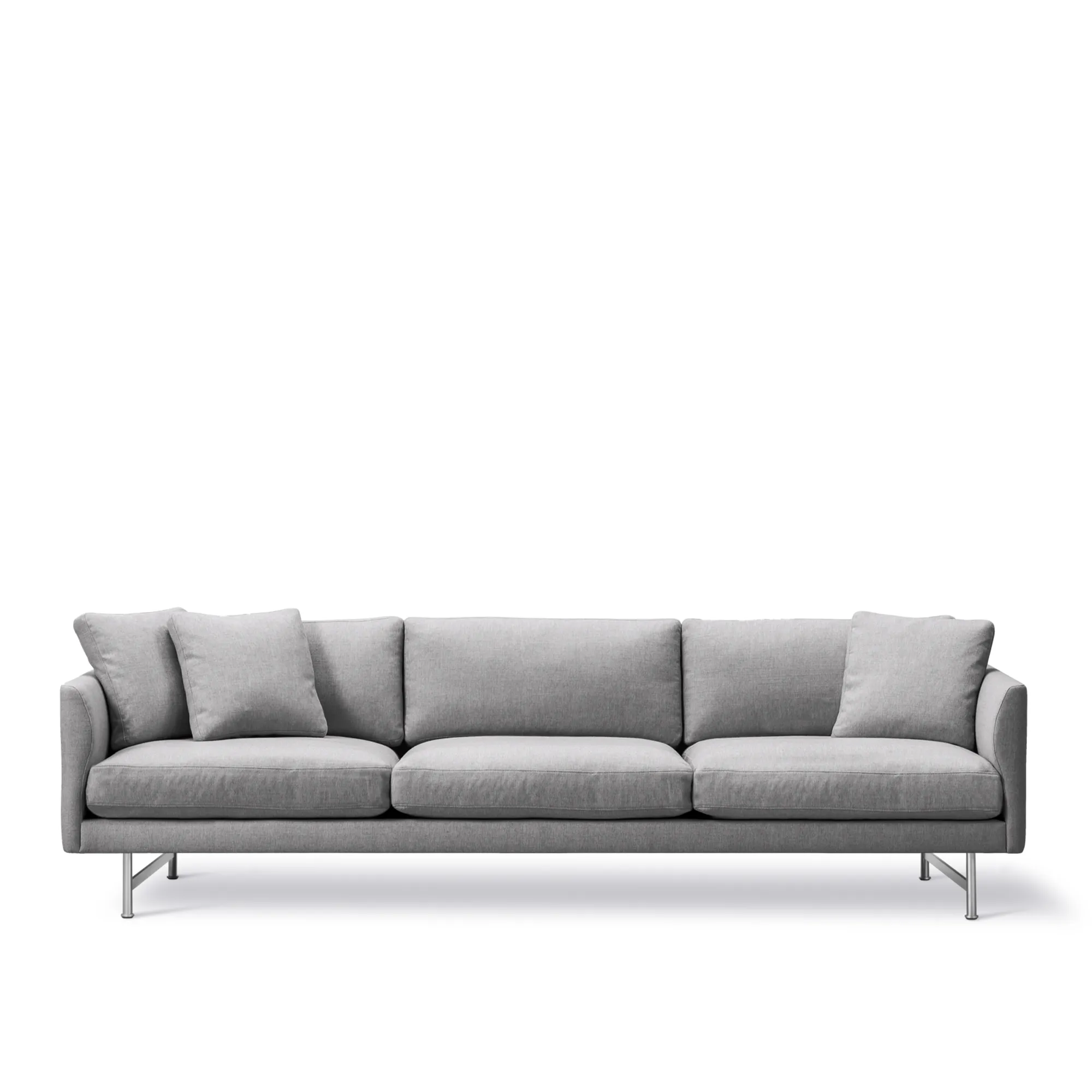 Calmo 3-Seater Sofa Matt Chrome - 1