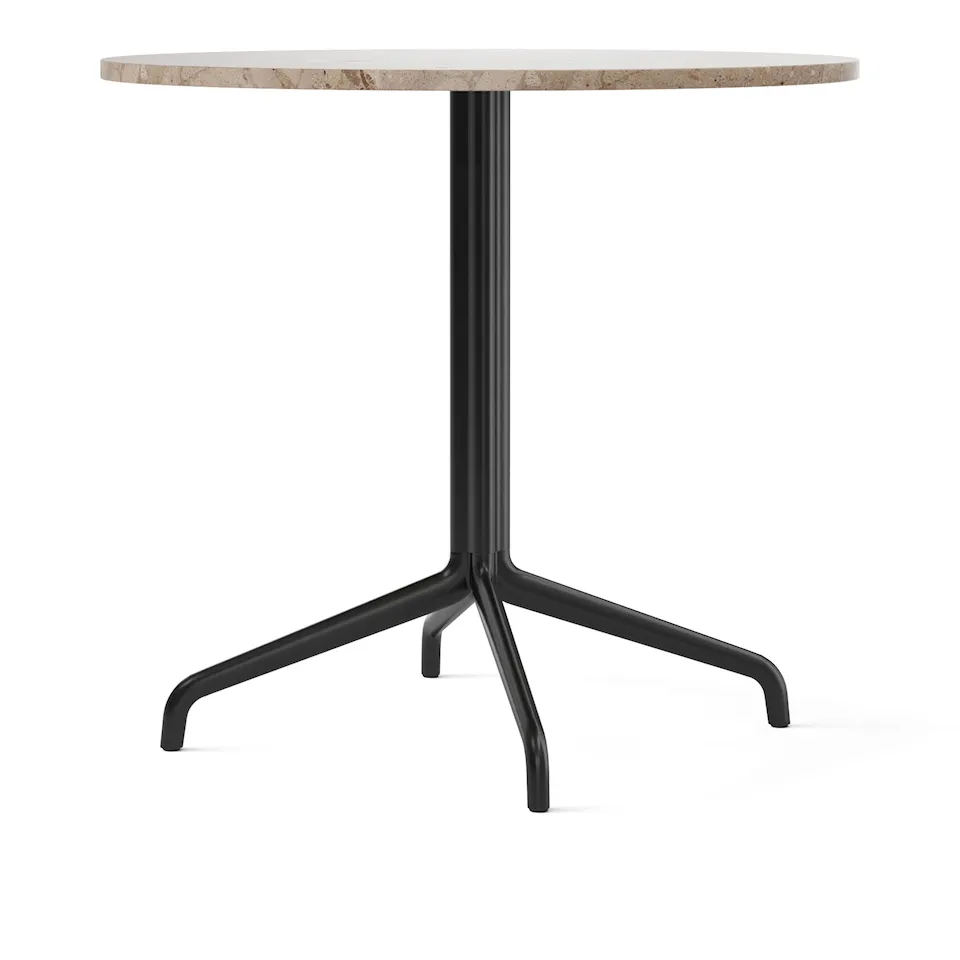 Harbour Column Dining Table 4-star - Black/Sand - Ø80 cm