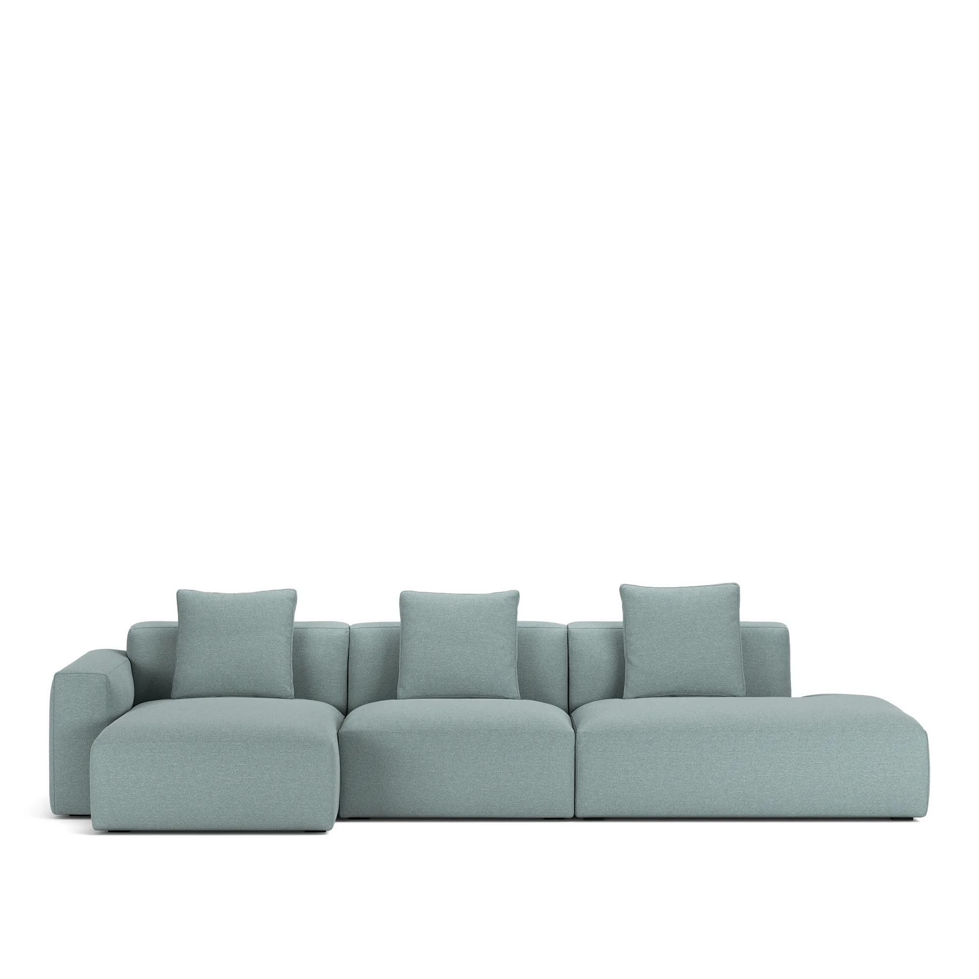 Brick 3-Seater Chaise Lounge Open End Right - 10