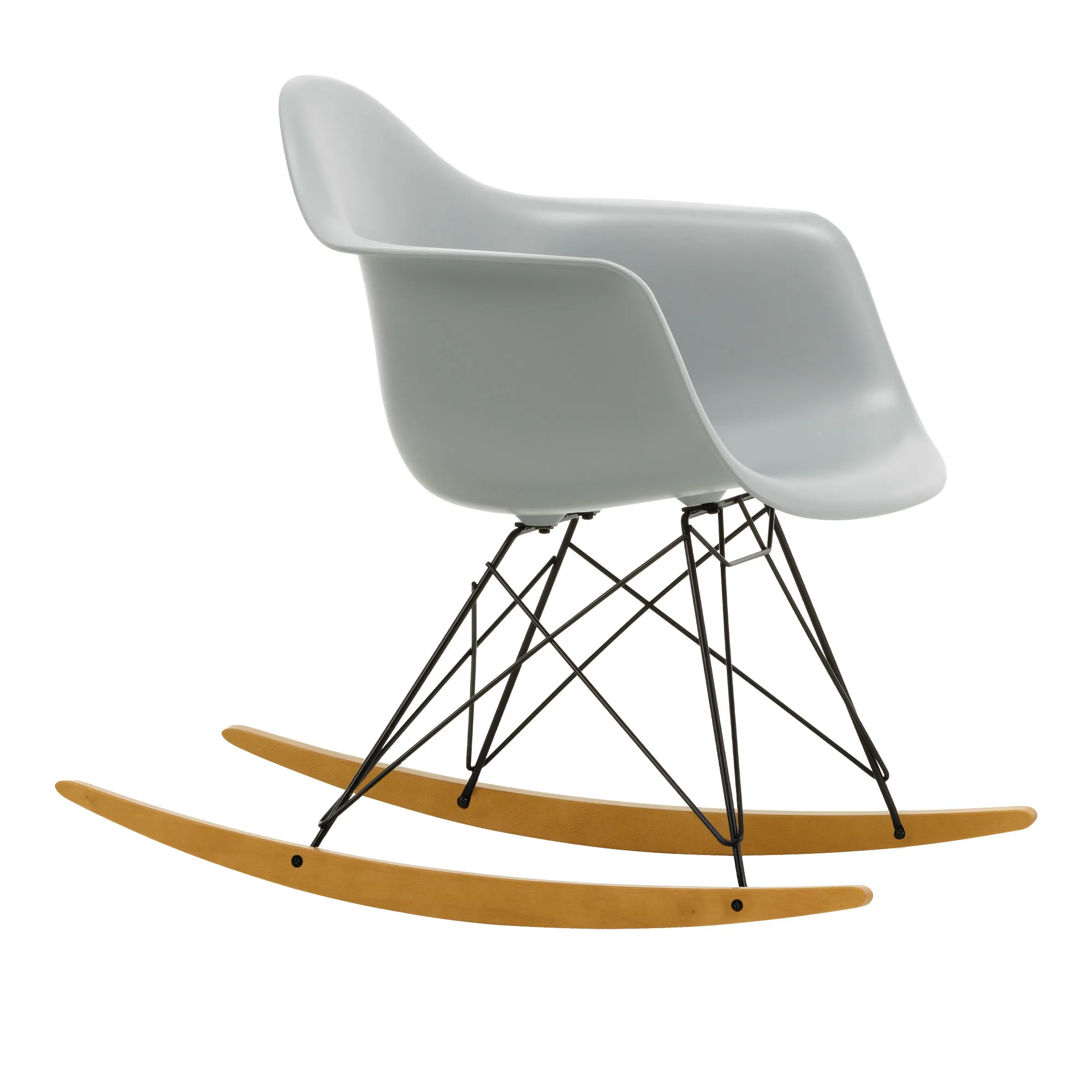 Eames RE Plastic Armchair RAR keinutuoli Basic Dark/Golden Maple - 1