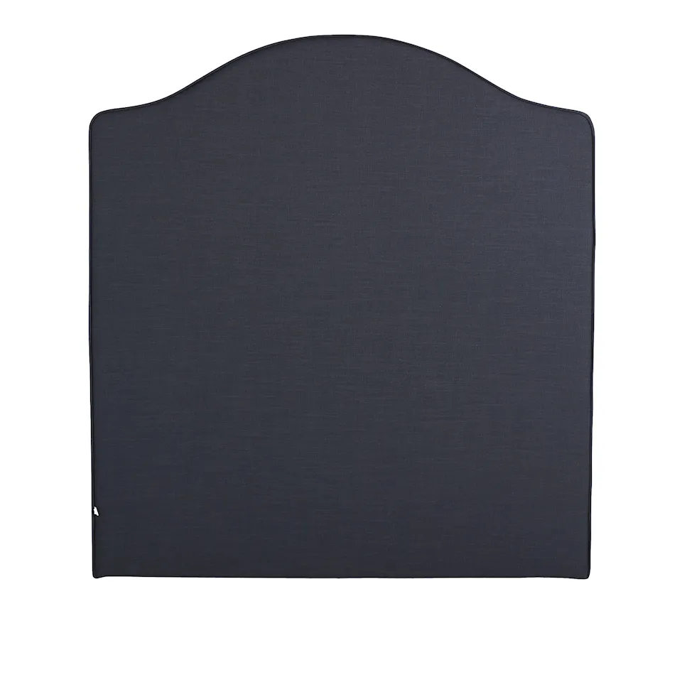 Carlita headboard linen dark gray