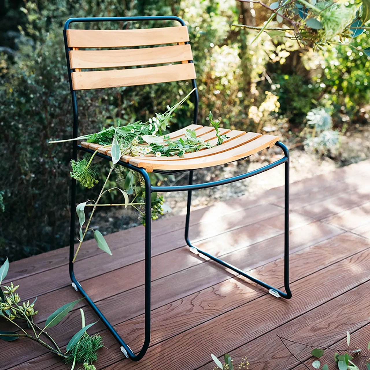 Surprising Teak Chair - Cedar Green