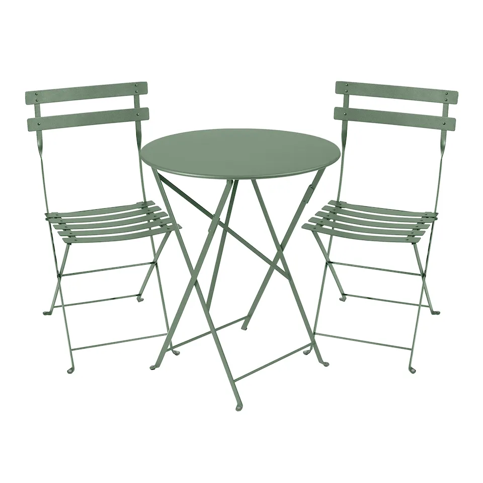 Bistro spisesæt rundt bord Ø60 cm & 2 stole