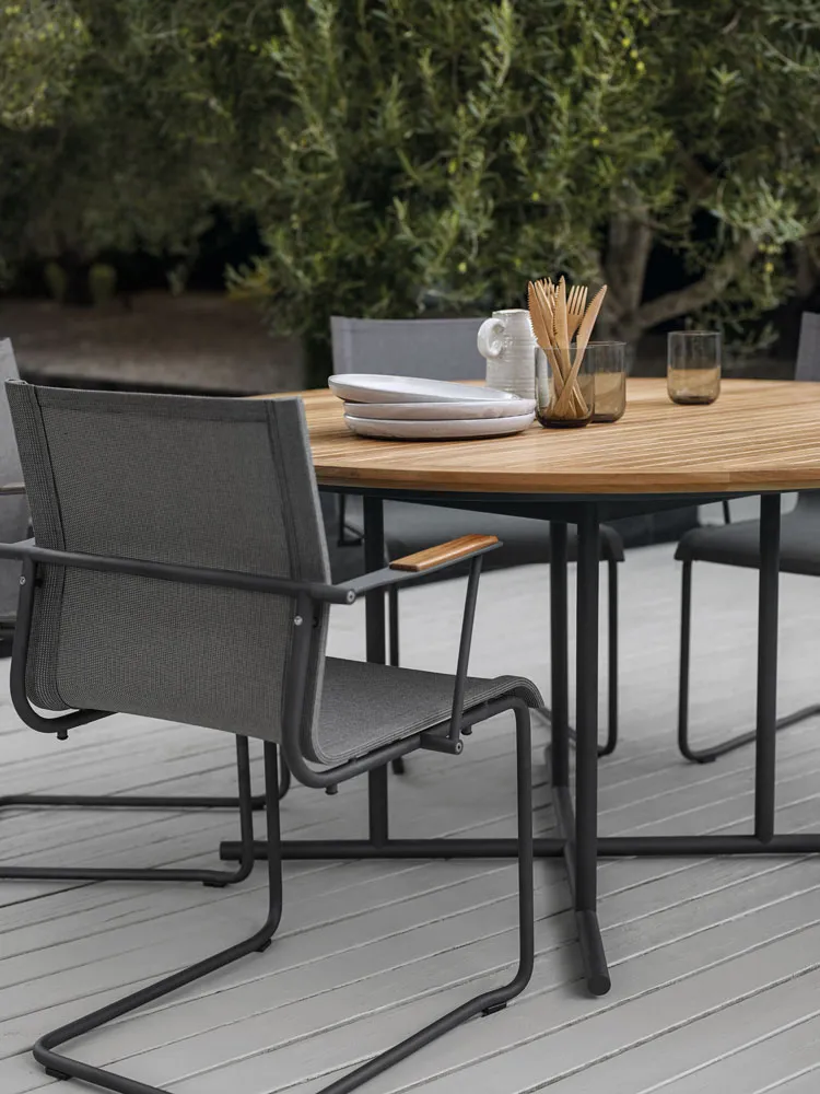 Whirl Teak Table 150 cm - 9