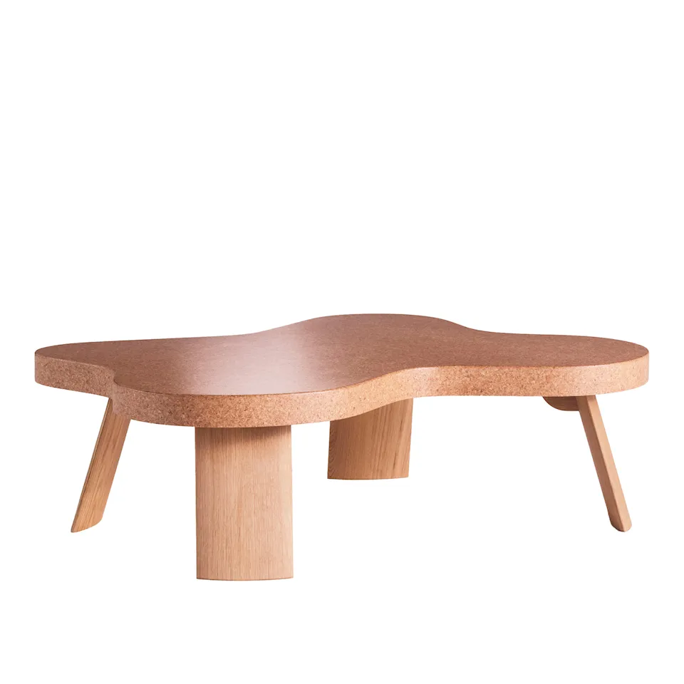 Amoeba Table 5005, Light Oak Legs