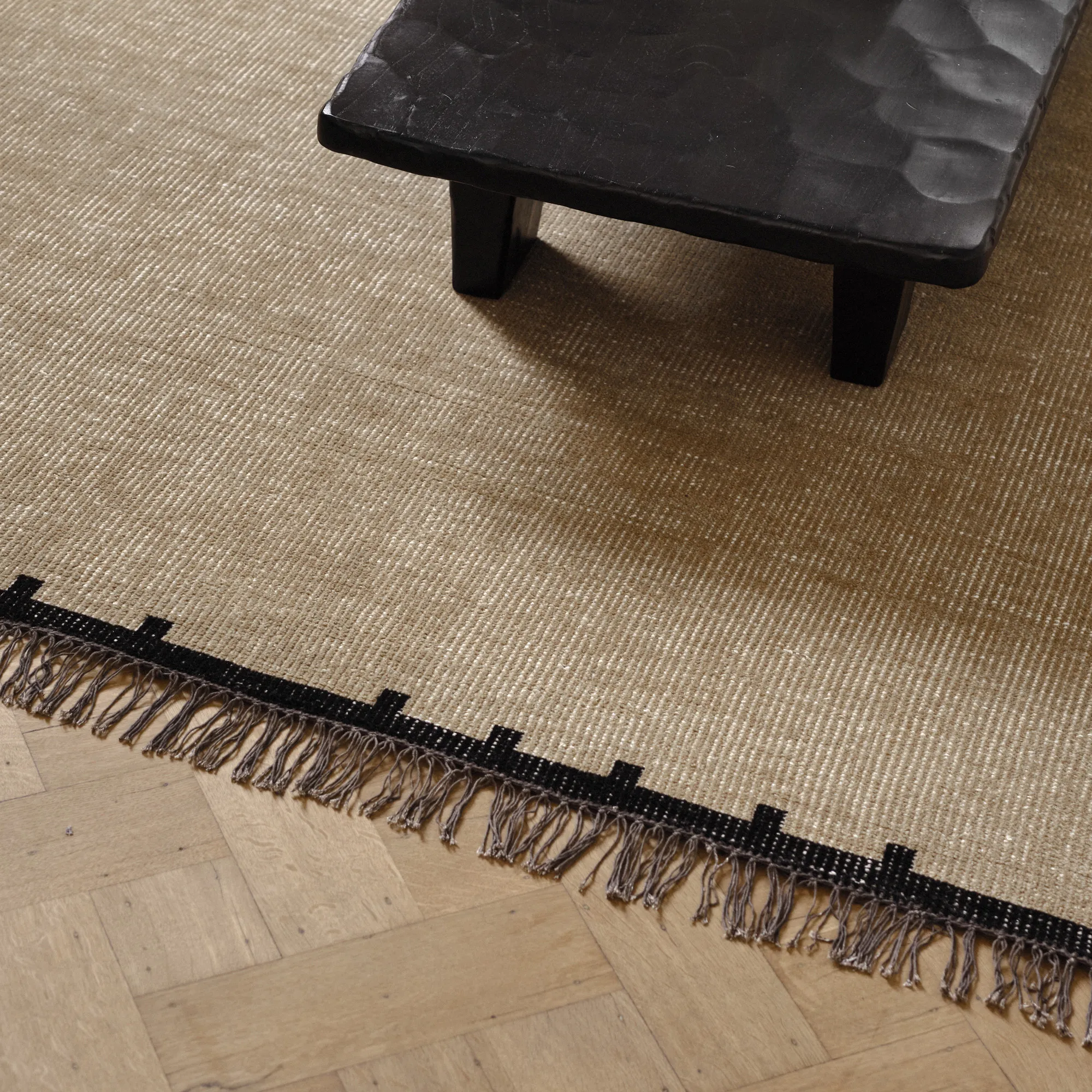 Elder 01 Black Wool Rug - 8