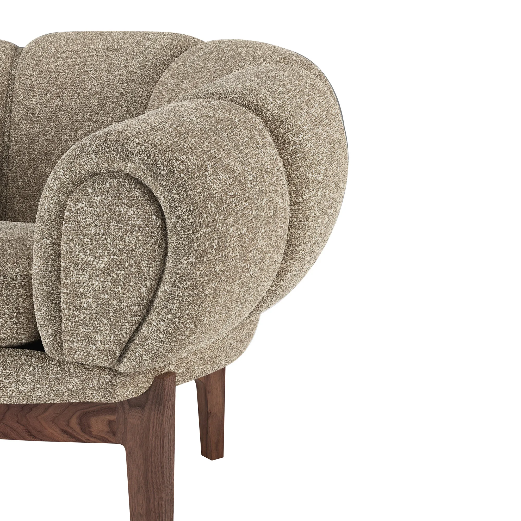 Croissant Lounge Chair Walnut - 24