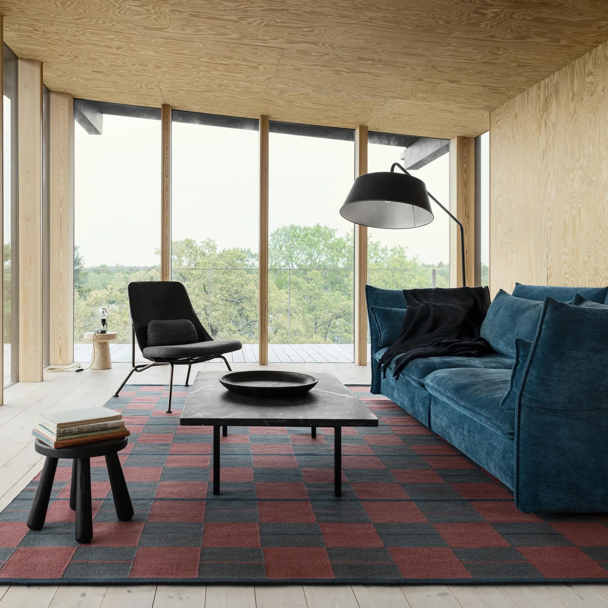 Båstad Red Wool Rug - 2