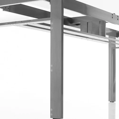 W01 Doge Polished Aluminium Smoked Anthracite Glass
