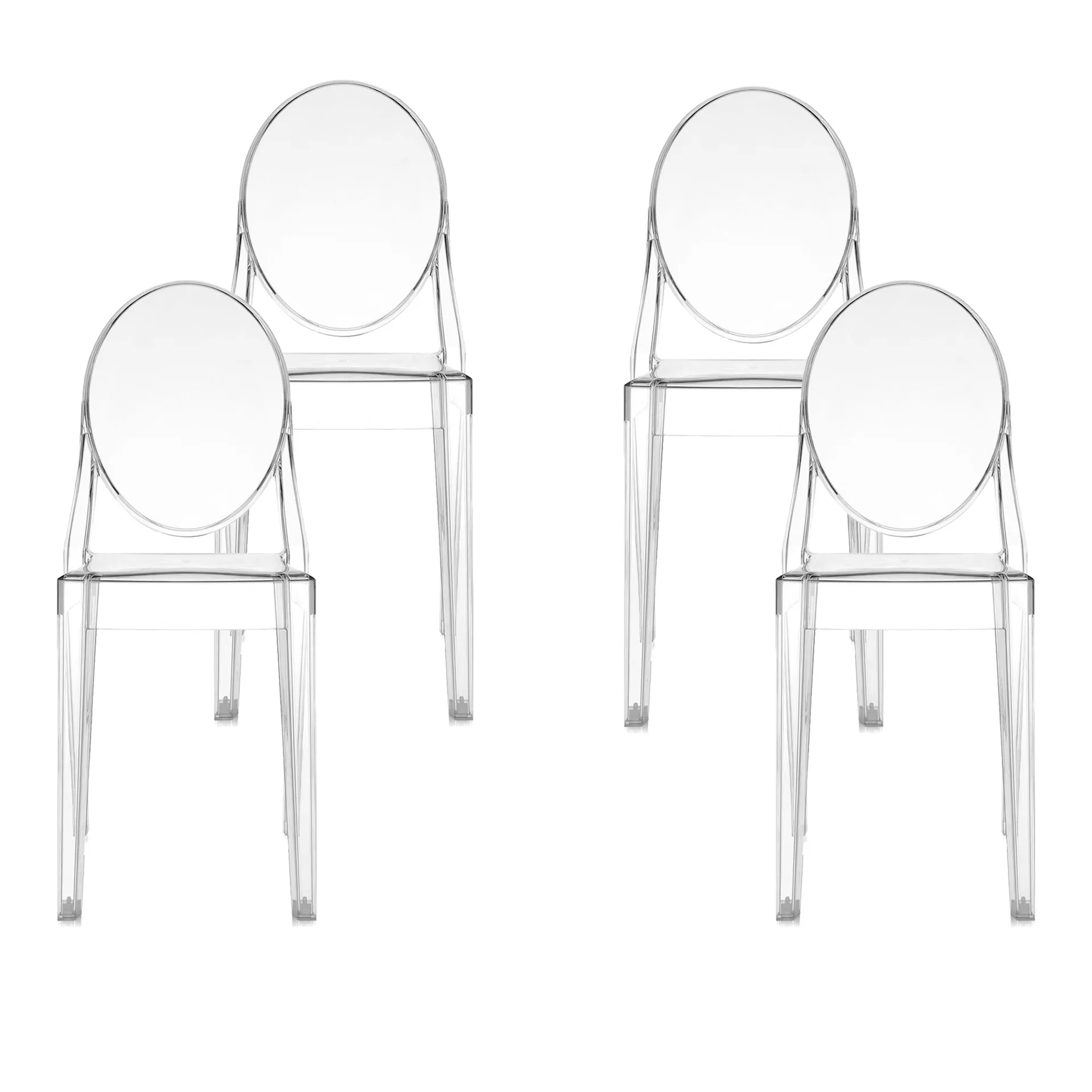 Victoria Ghost Chair 4-pack - Kartell - Philippe Starck - NO GA