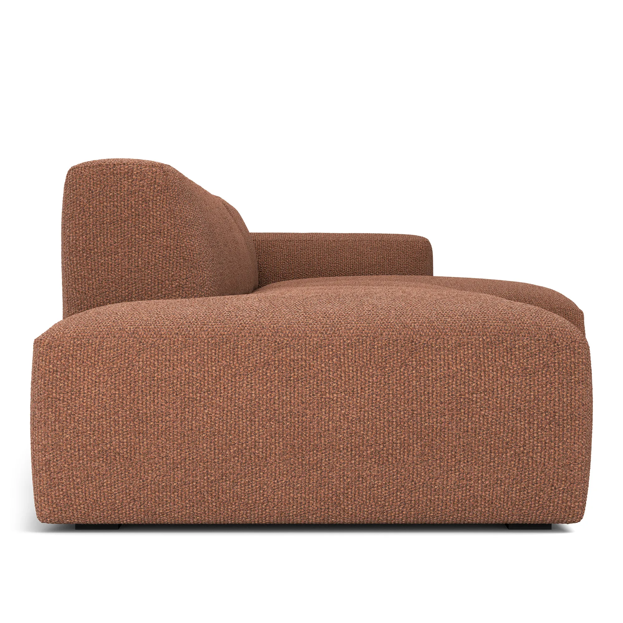 Brick 3-Seater Chaise Lounge Open End Left - 5