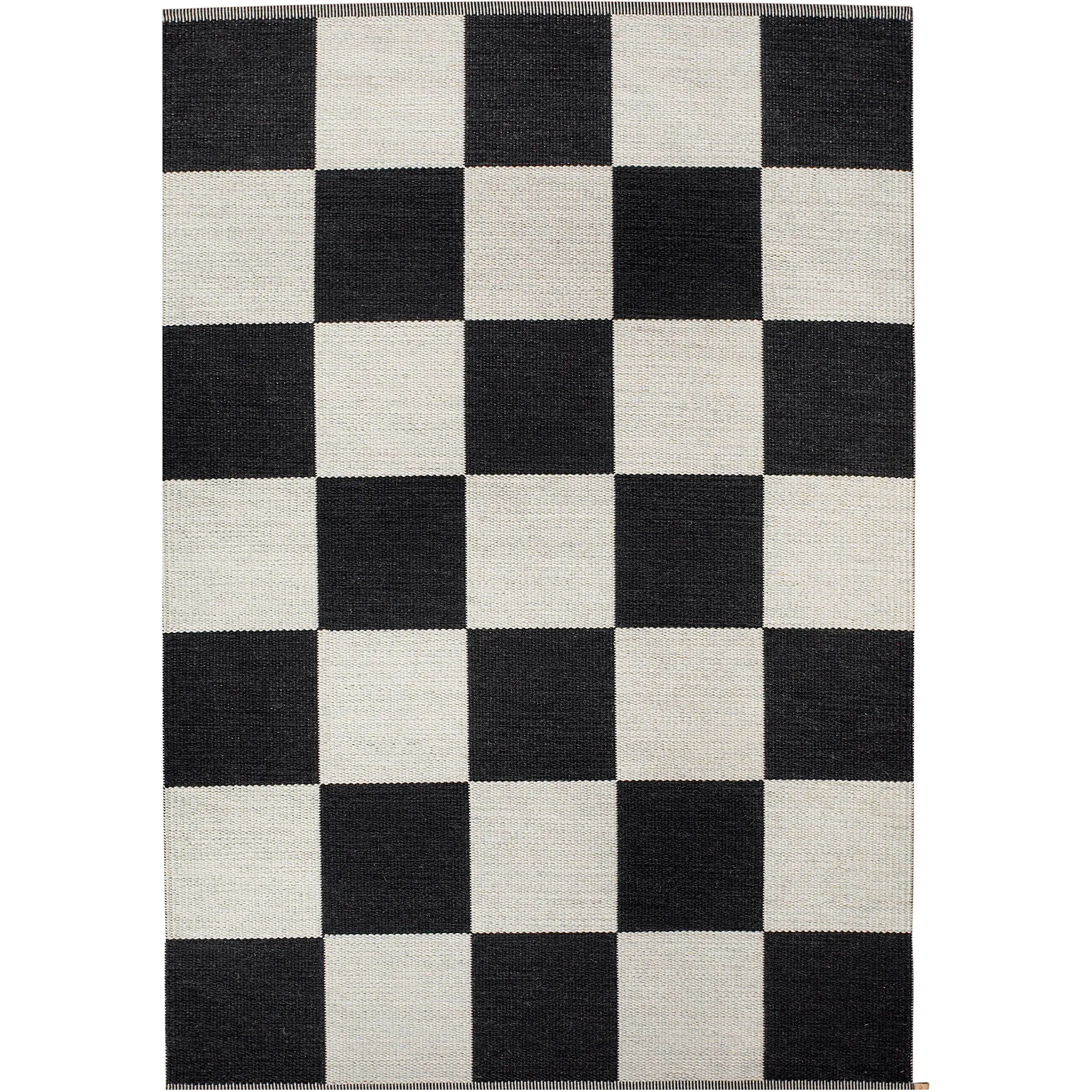 Checkerboard Icon Midnight Black 554 wollen vloerkleed - 1