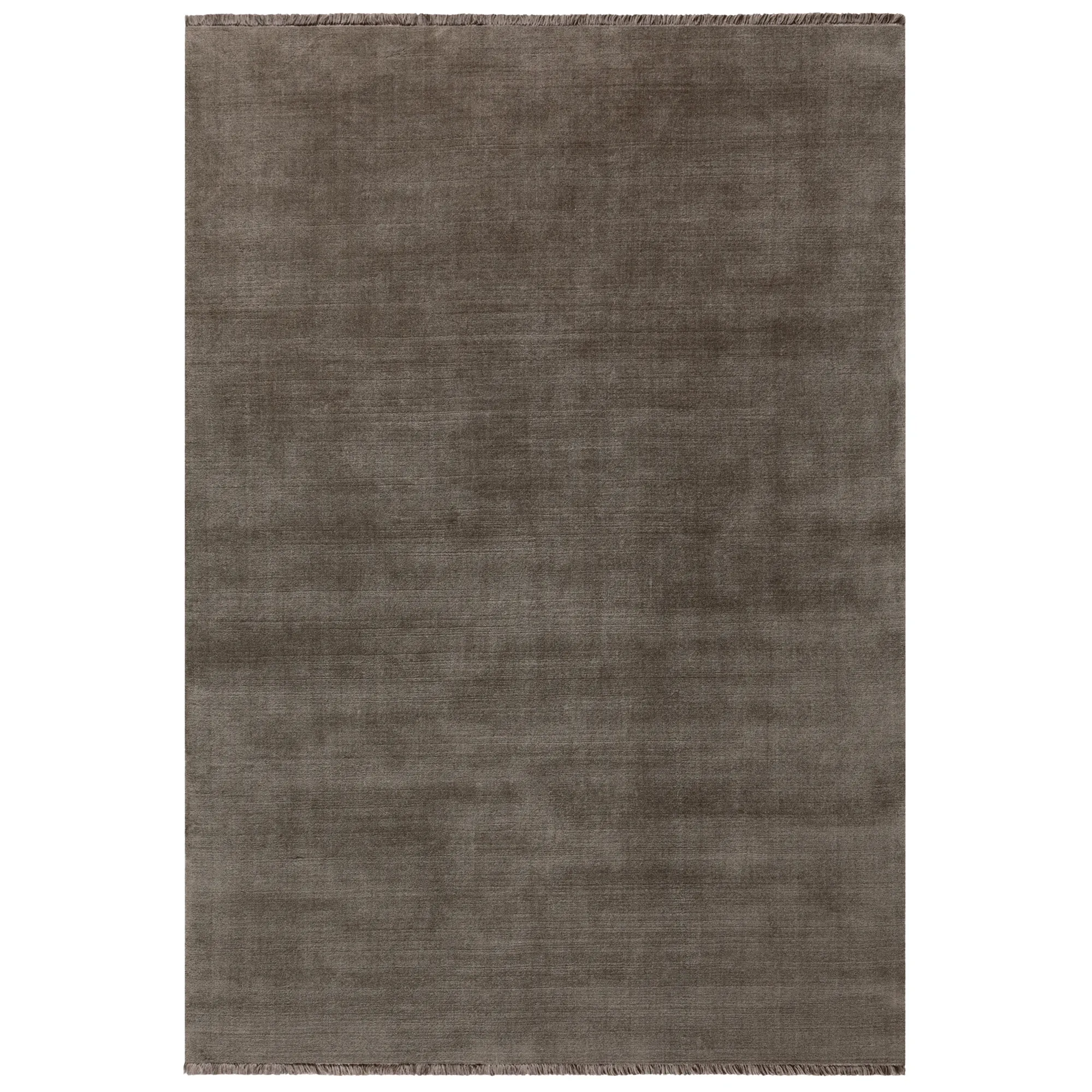 Mohair Taupe wollen tapijt - 1