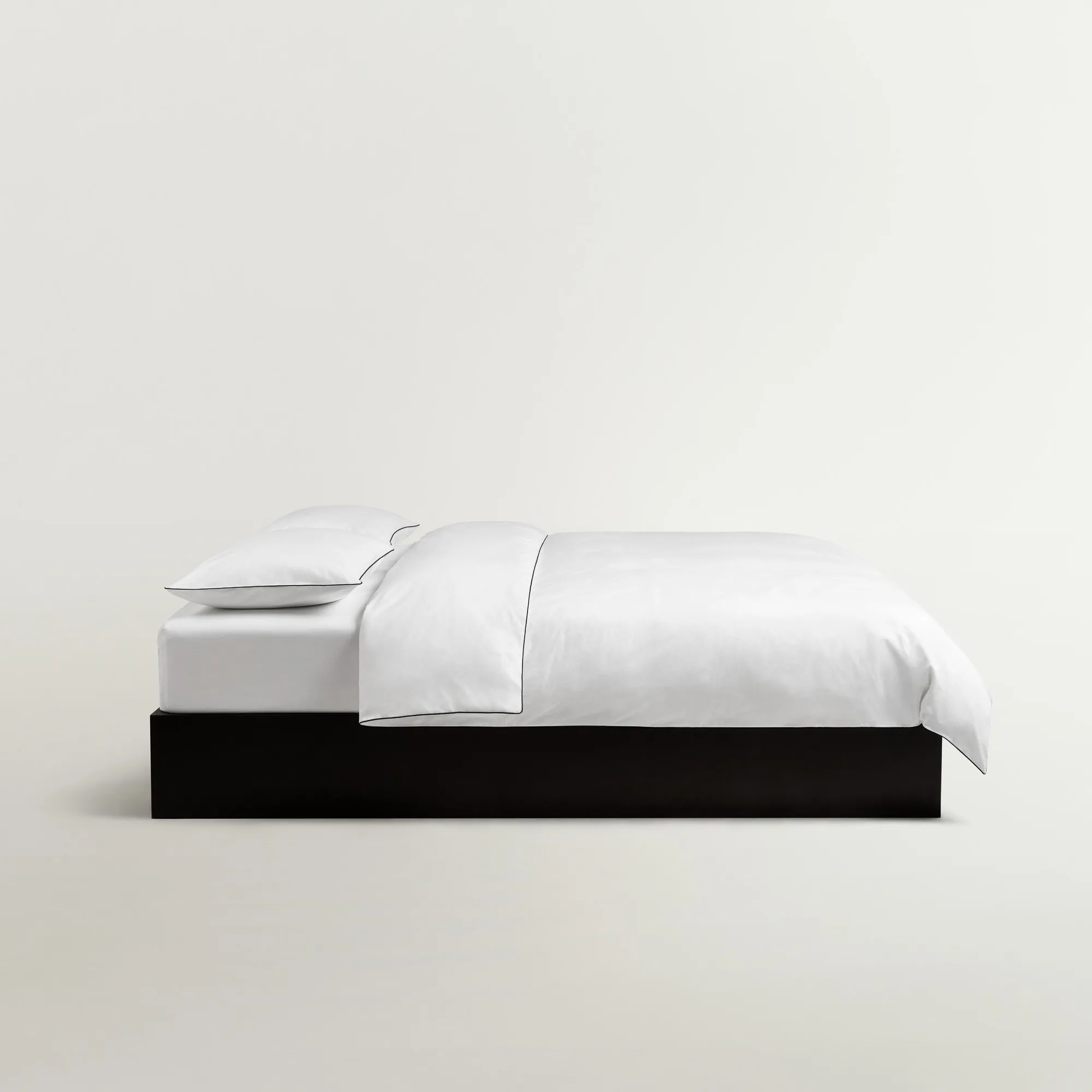 Percale Crisp White/Black dekbedovertrek - 6