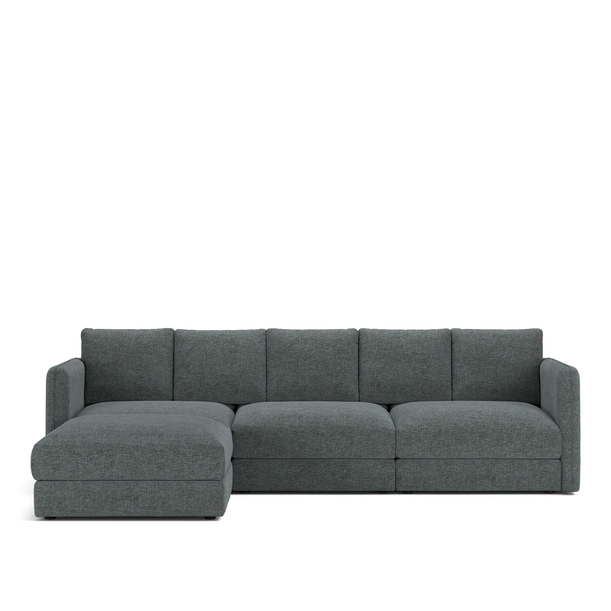 Pavarotti 02 3-personers sofa med fodskammel - 1