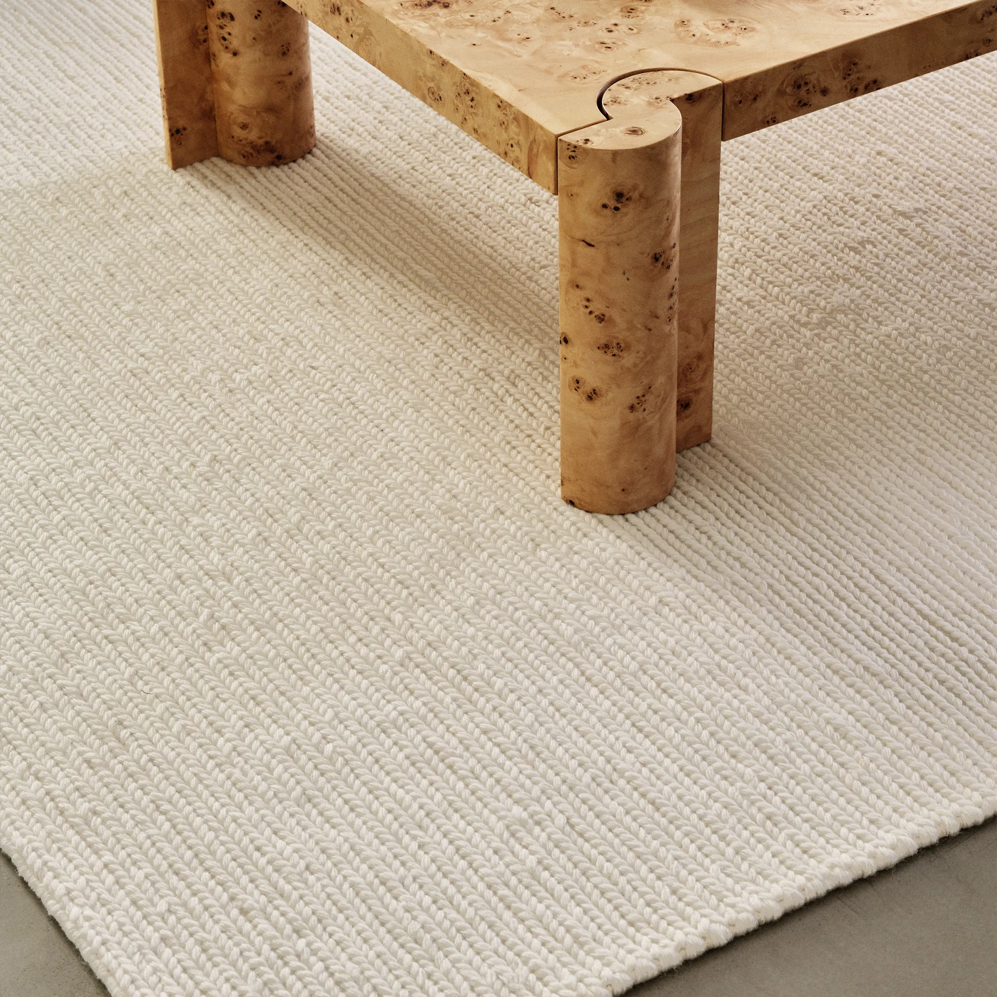 Braid Cream Wool Rug - 3