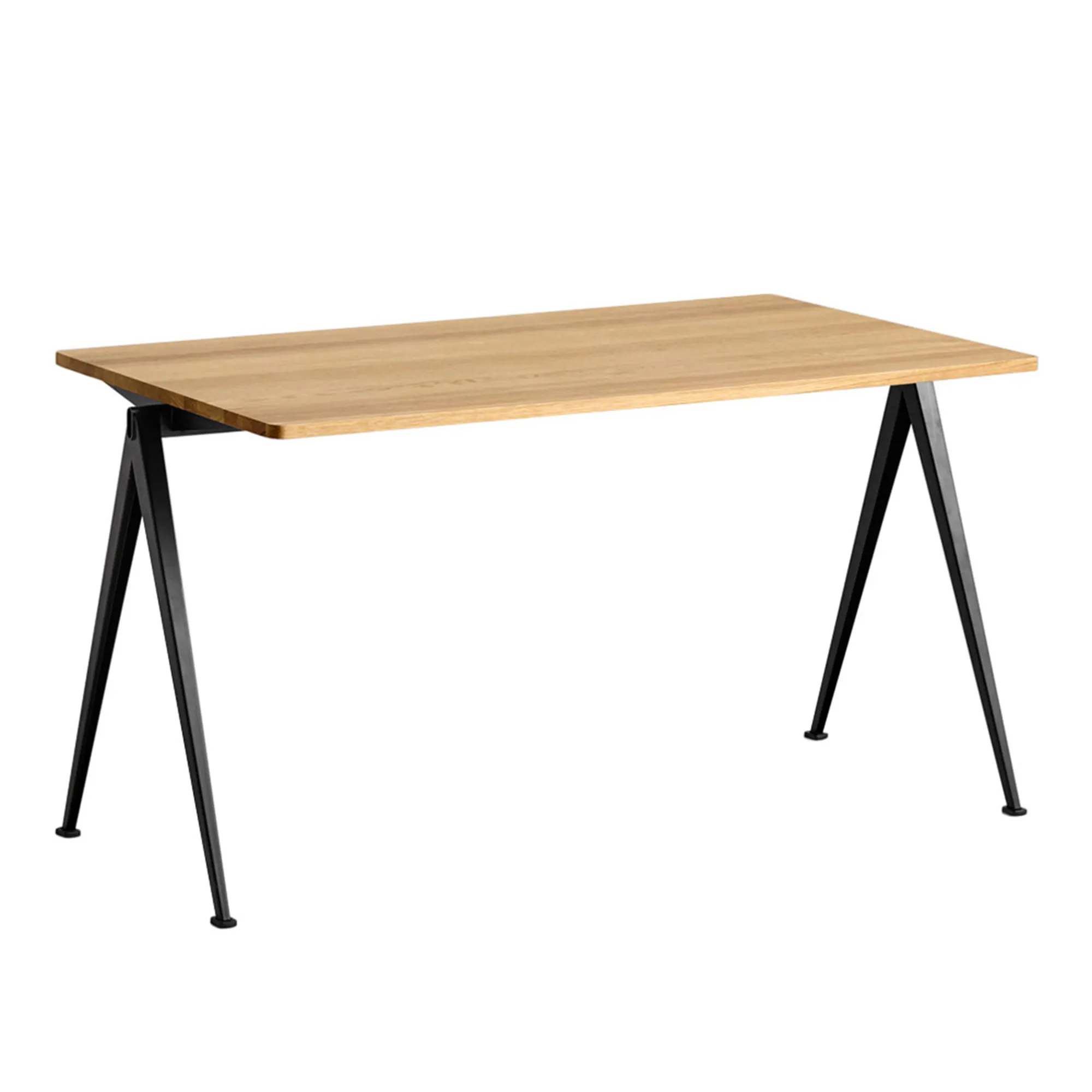 Pyramid 01 table 75x140 cm black powder coated steel - 1