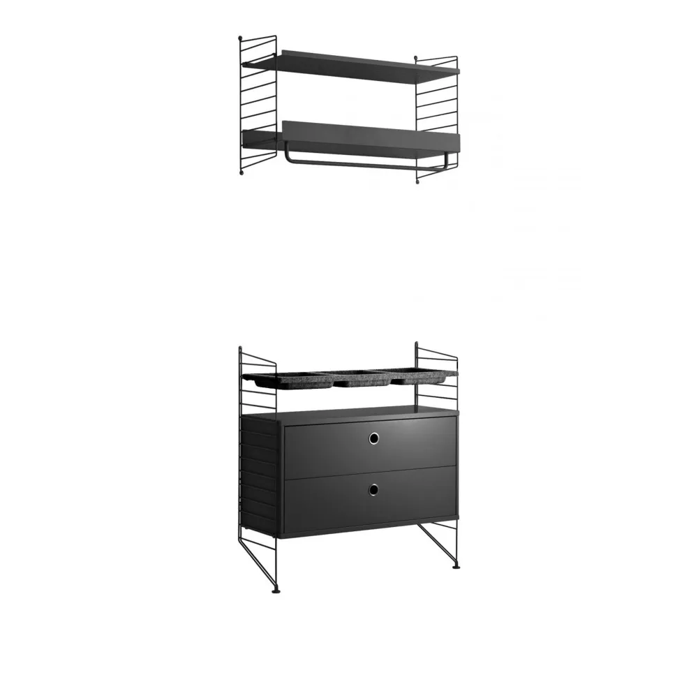 Bedroom shelving system G - 1