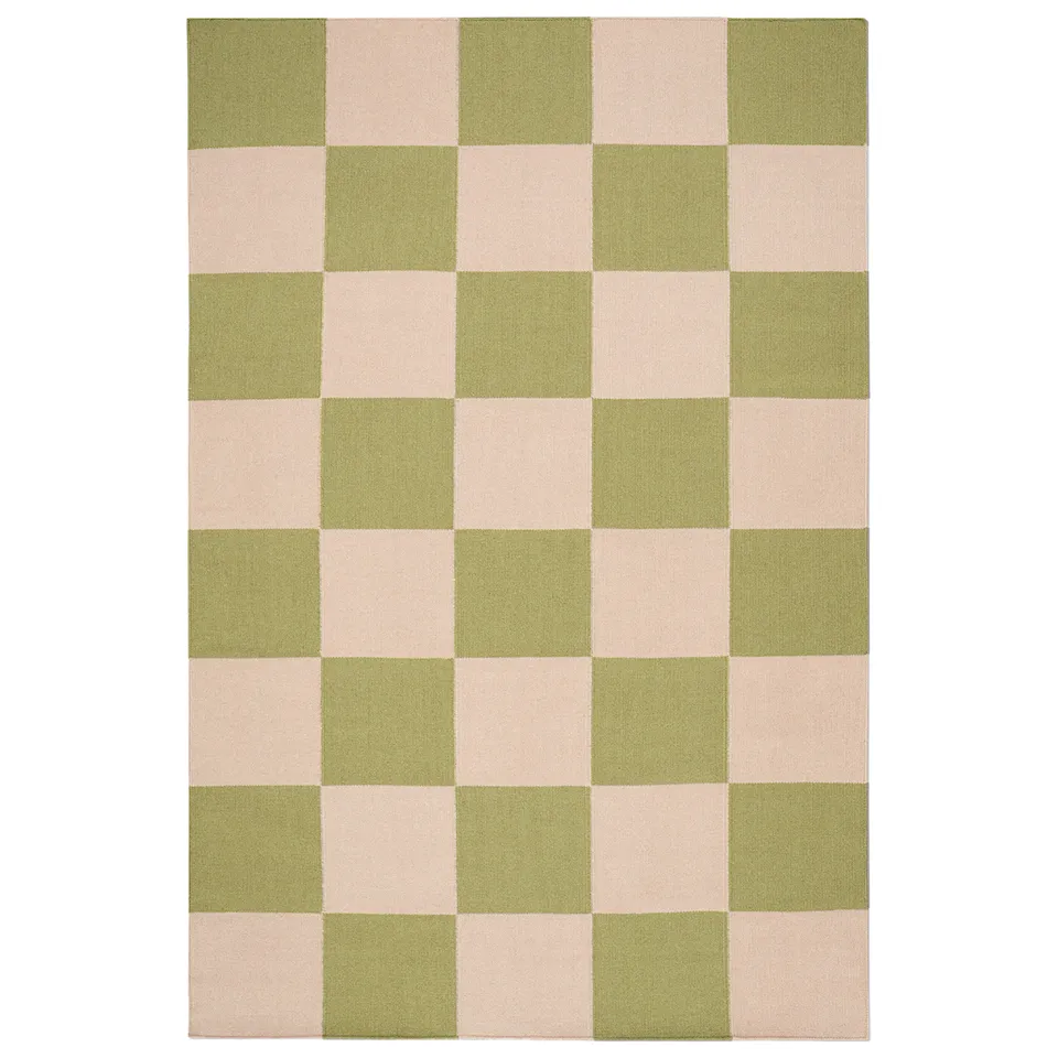 Square Green/Pink villamatto