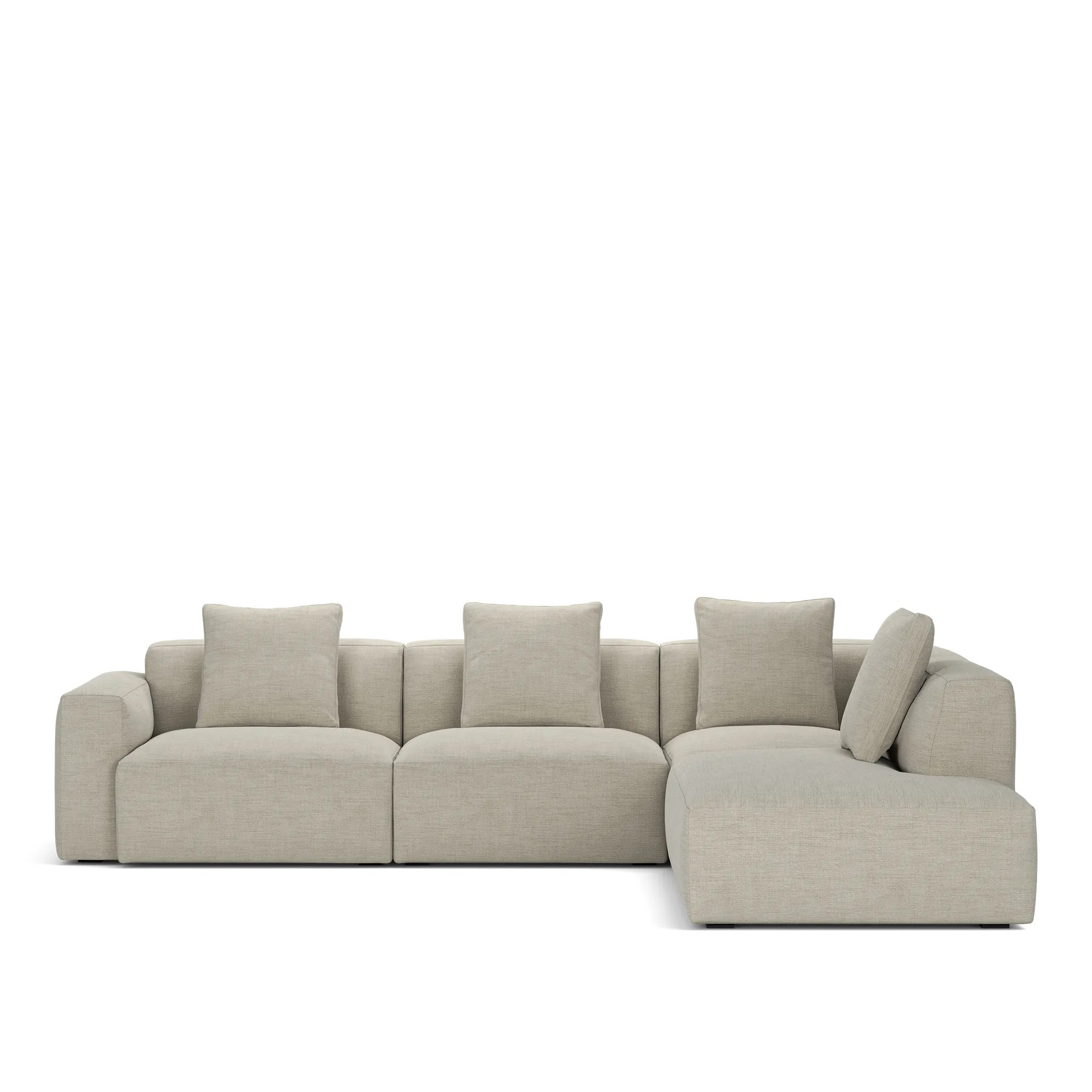 Brick 4-Seater Corner Open End Right - 10