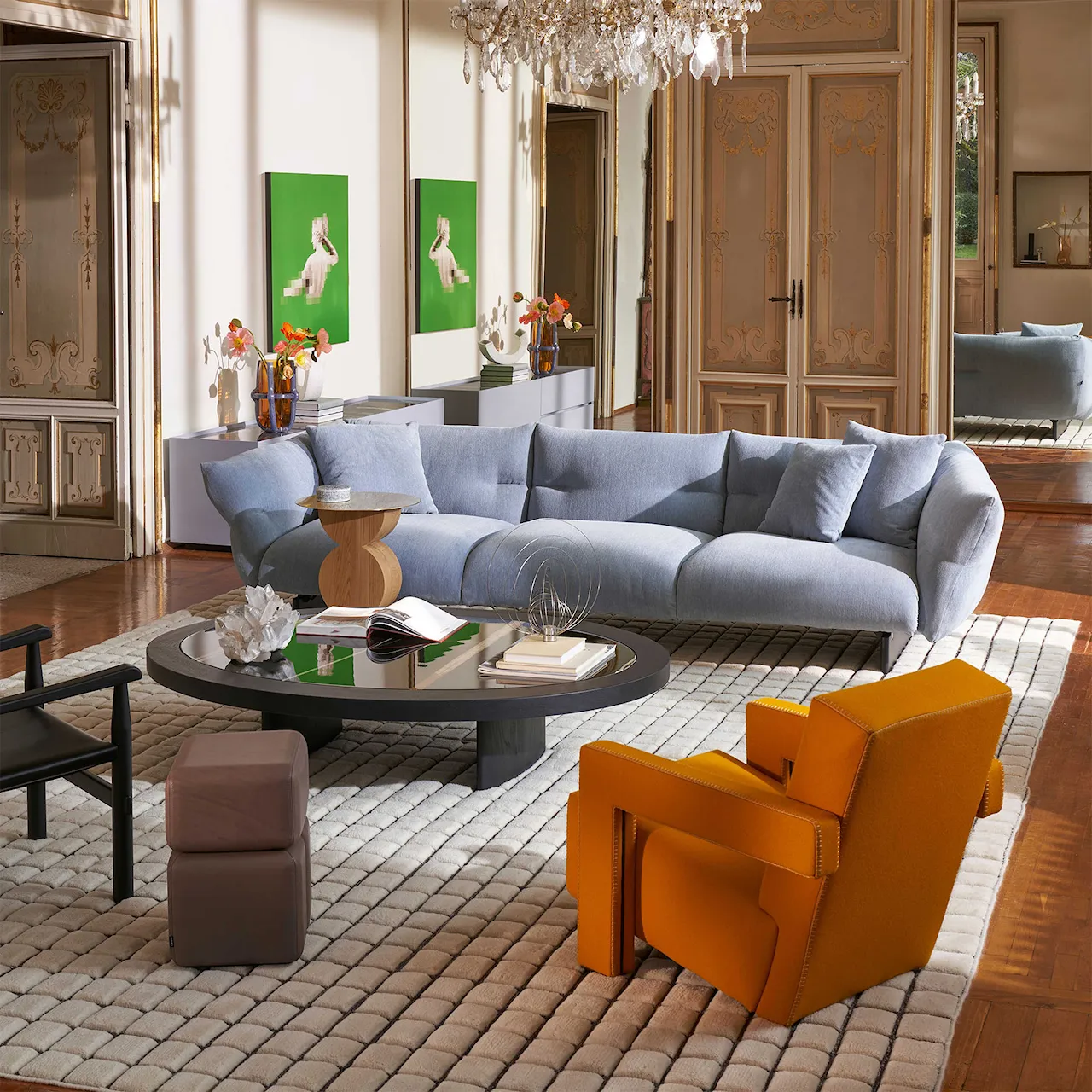 Mon-cloud 3-seater sofa