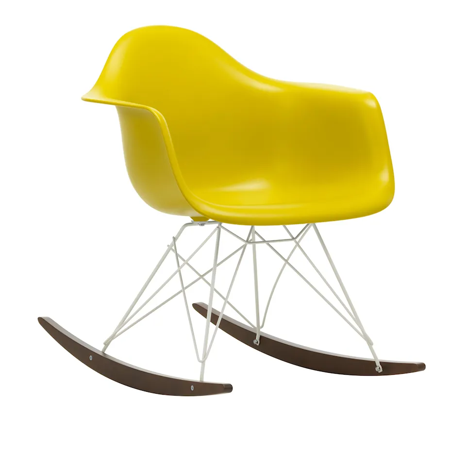Eames RE Plastic Armchair RAR White/Dark Maple