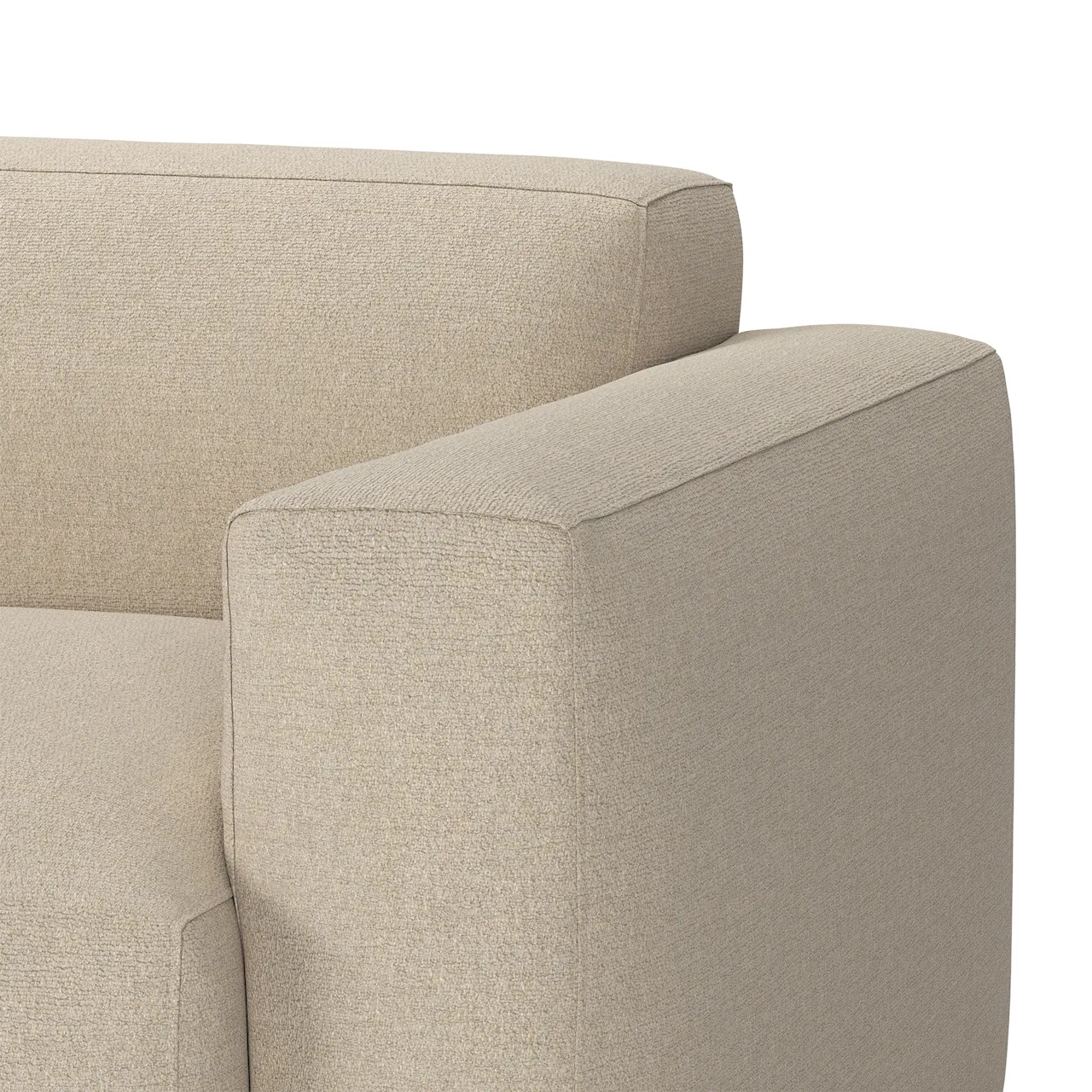 Brick 2-Seater Chaise Lounge Left