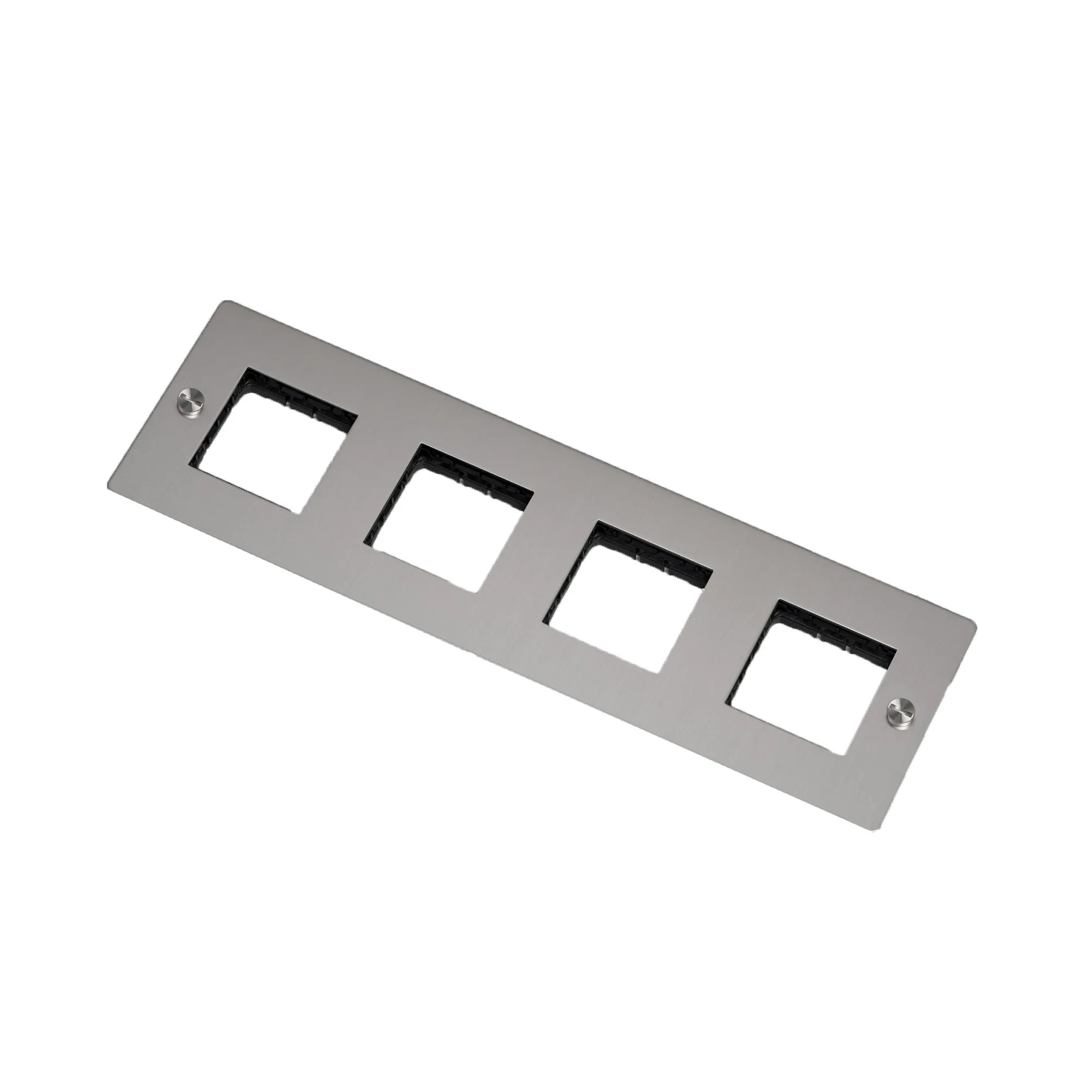 4G Wall Plate Horizontal No Infills - 1