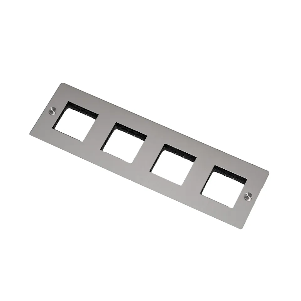 4G Wall Plate Horizontal No Infills