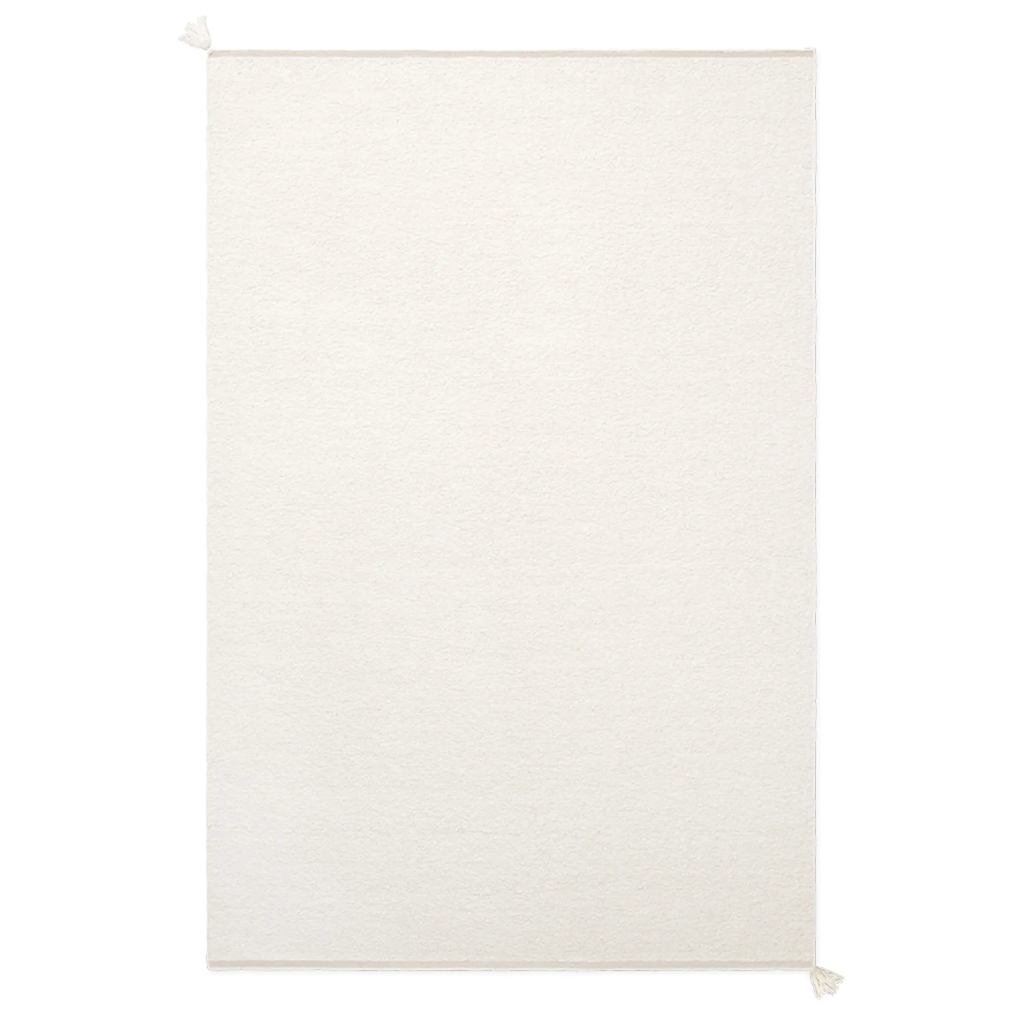 Boucle Cream wool rug - 1