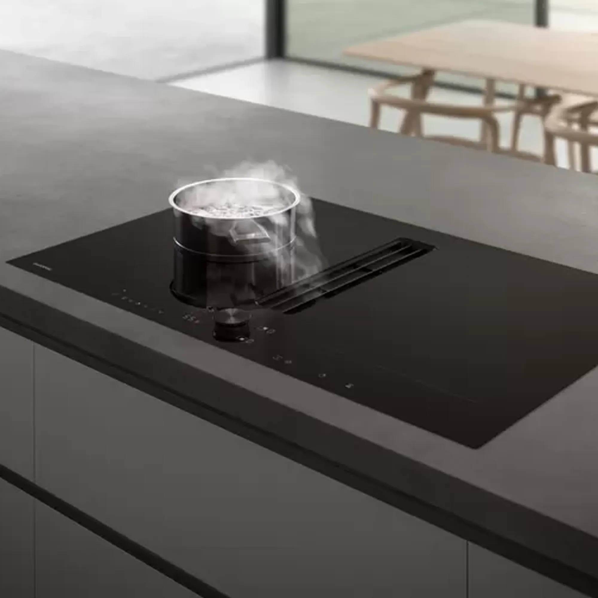 Induktionskogeplade med ventilation - Med ramme - 3