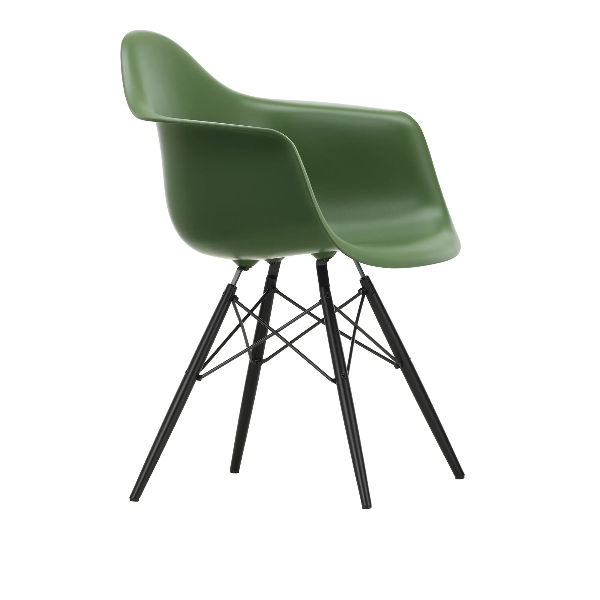 Eames RE Plastic Armchair DAW Black Maple - 1