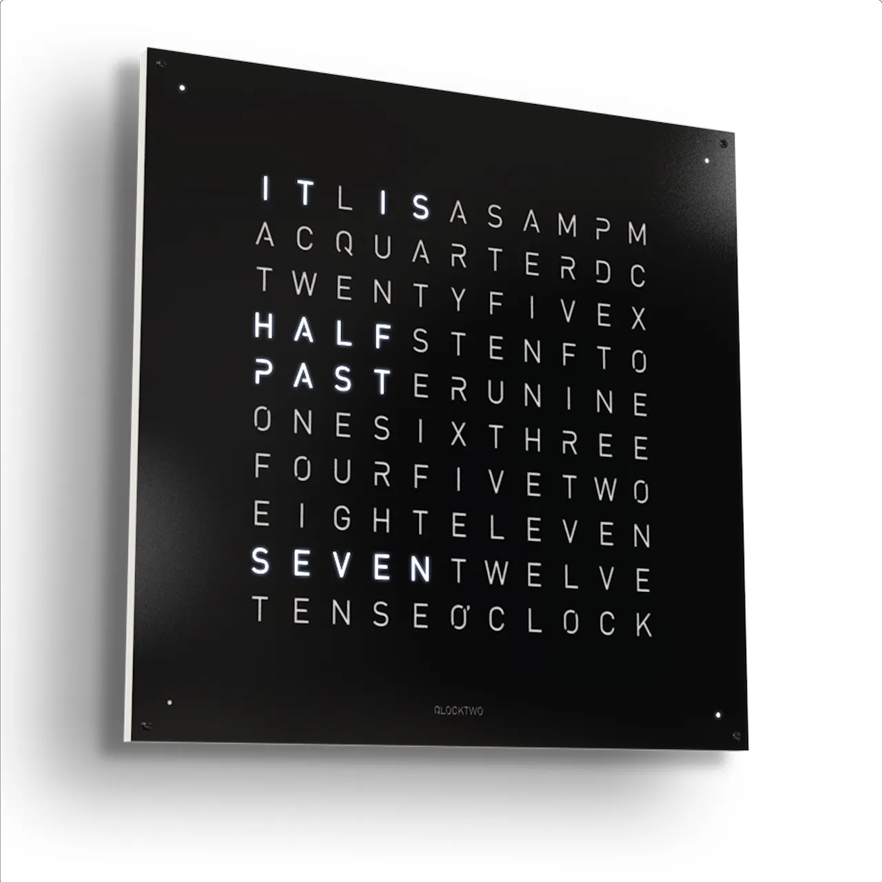 Qlocktwo Earth 90 Creator's Edition – Black Pepper