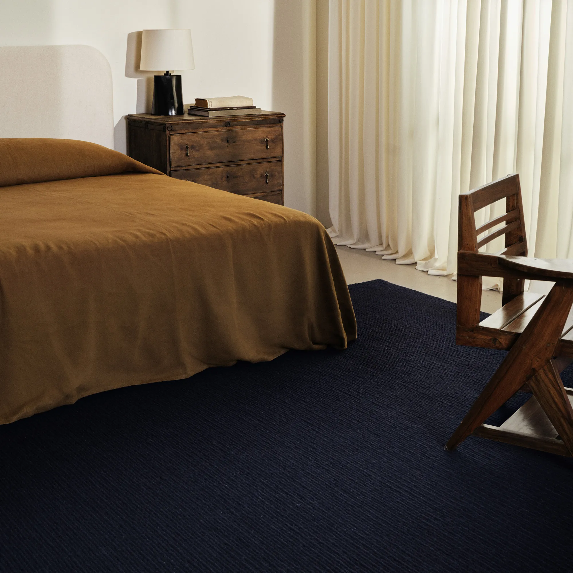 Braid Navy Wool Rug - 4