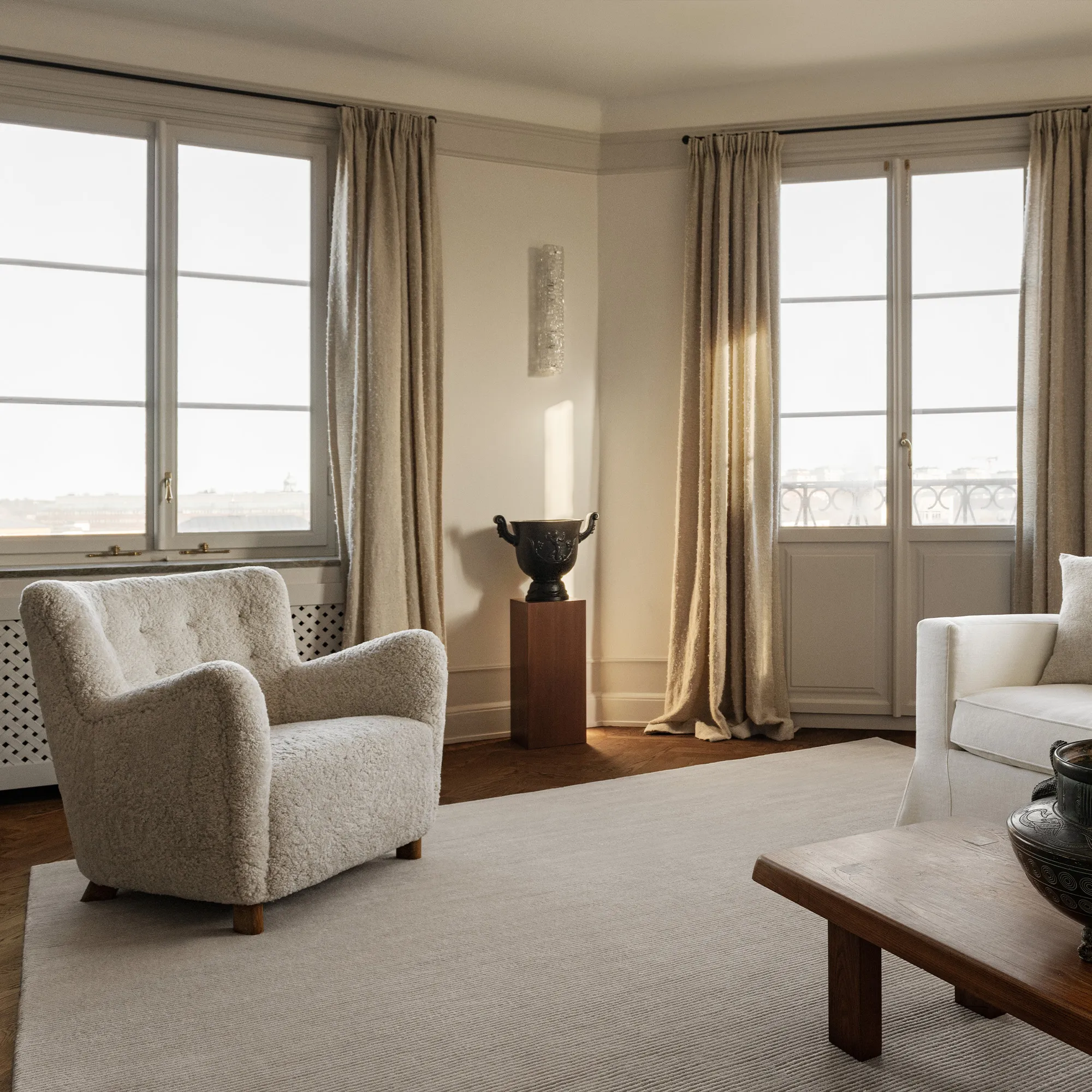 Park Oatmeal Wool Rug