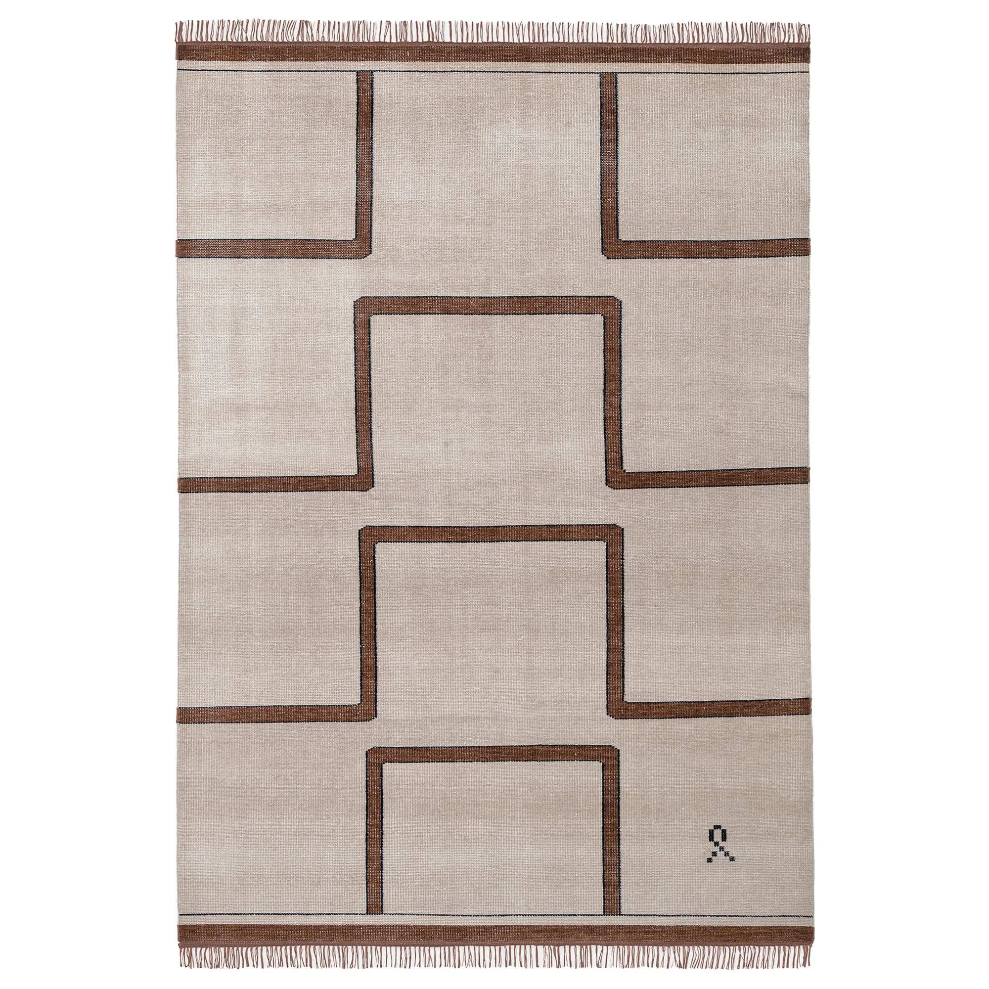 Elder 03 Terracotta Wool Rug - 1