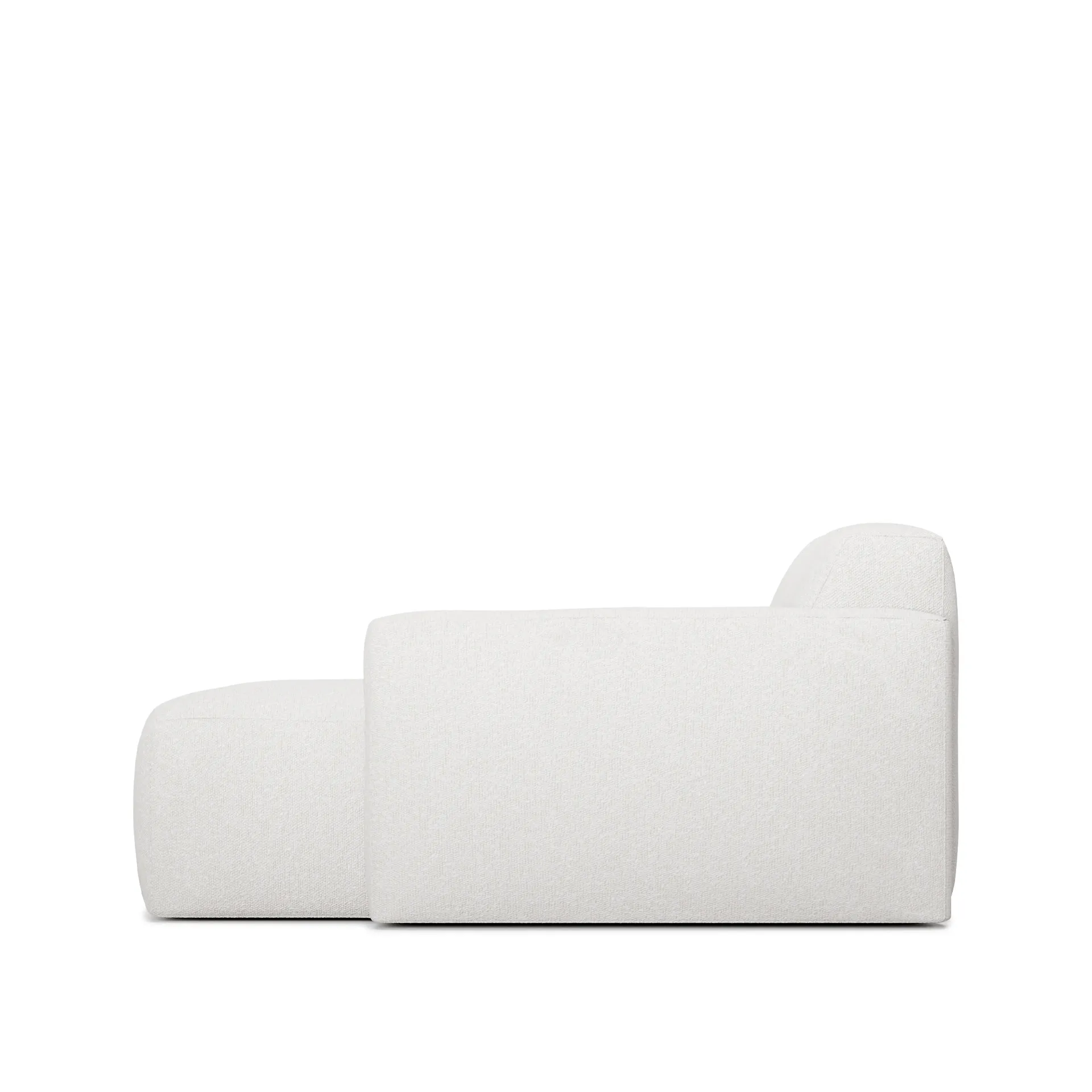 Brick 3-Seater Chaise Lounge Left - NO GA - NO GA