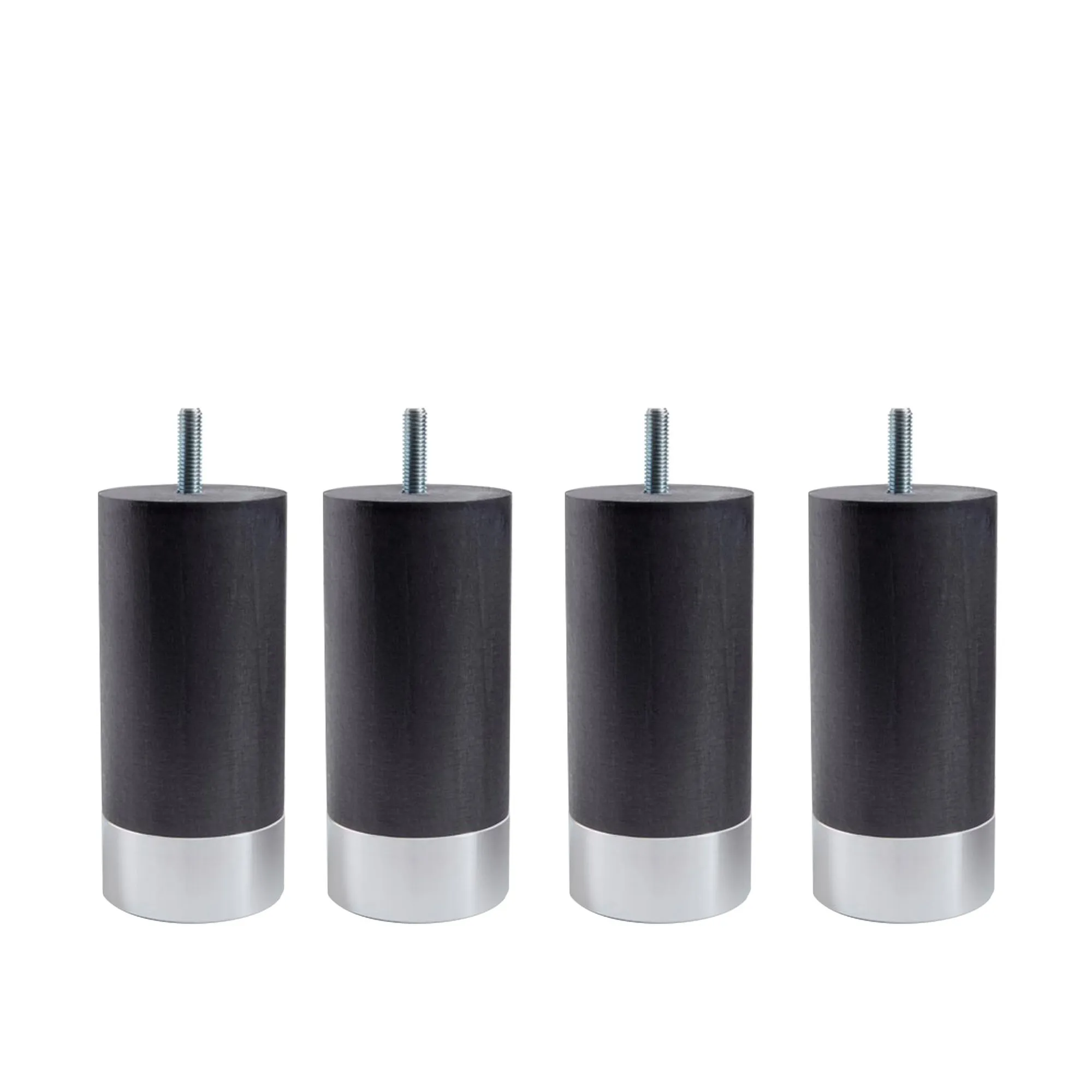 Cylinder Sängben Grå med Alu. 4-pack - 1