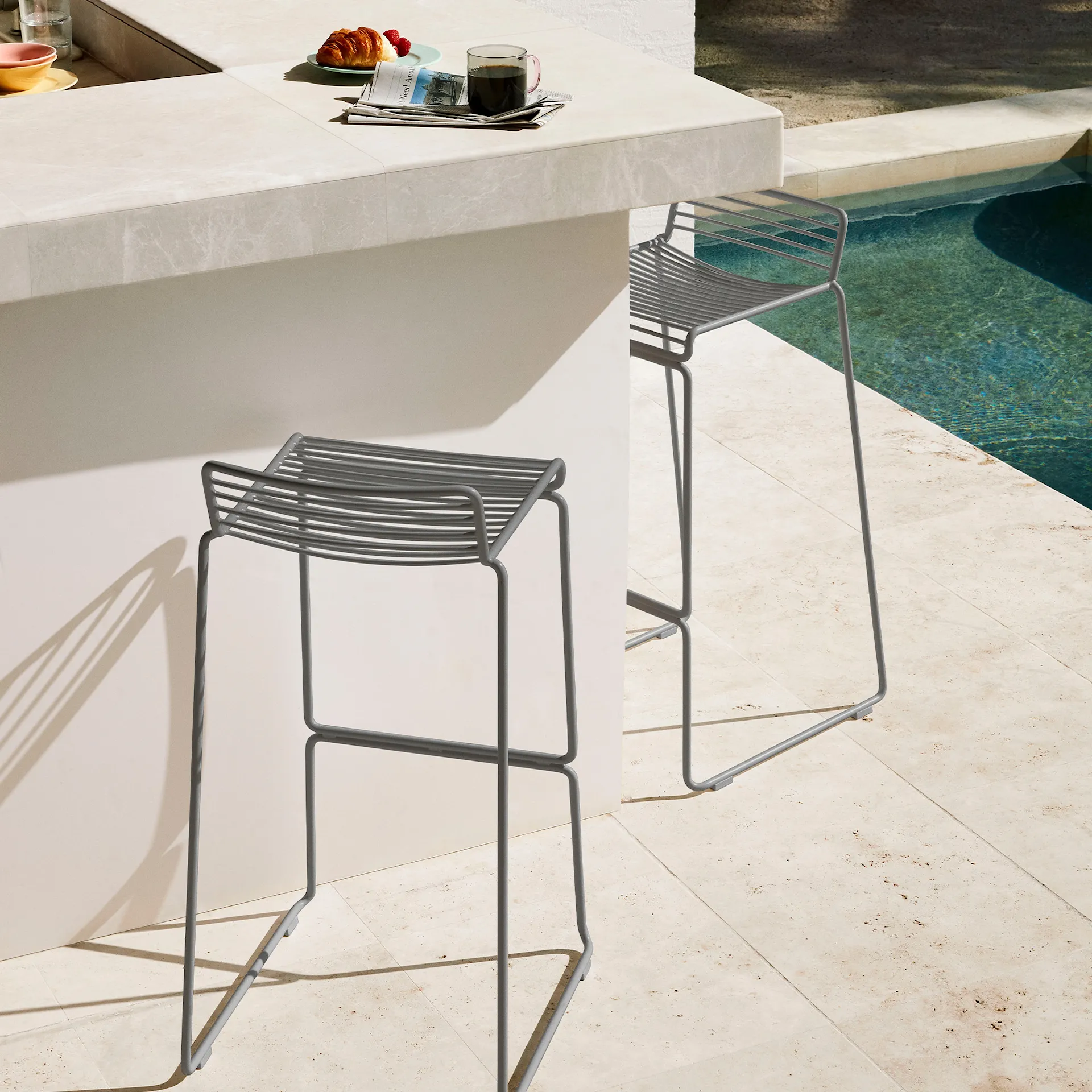 Hee Seat Cushion Outdoor Bar Stool - HAY - NO GA