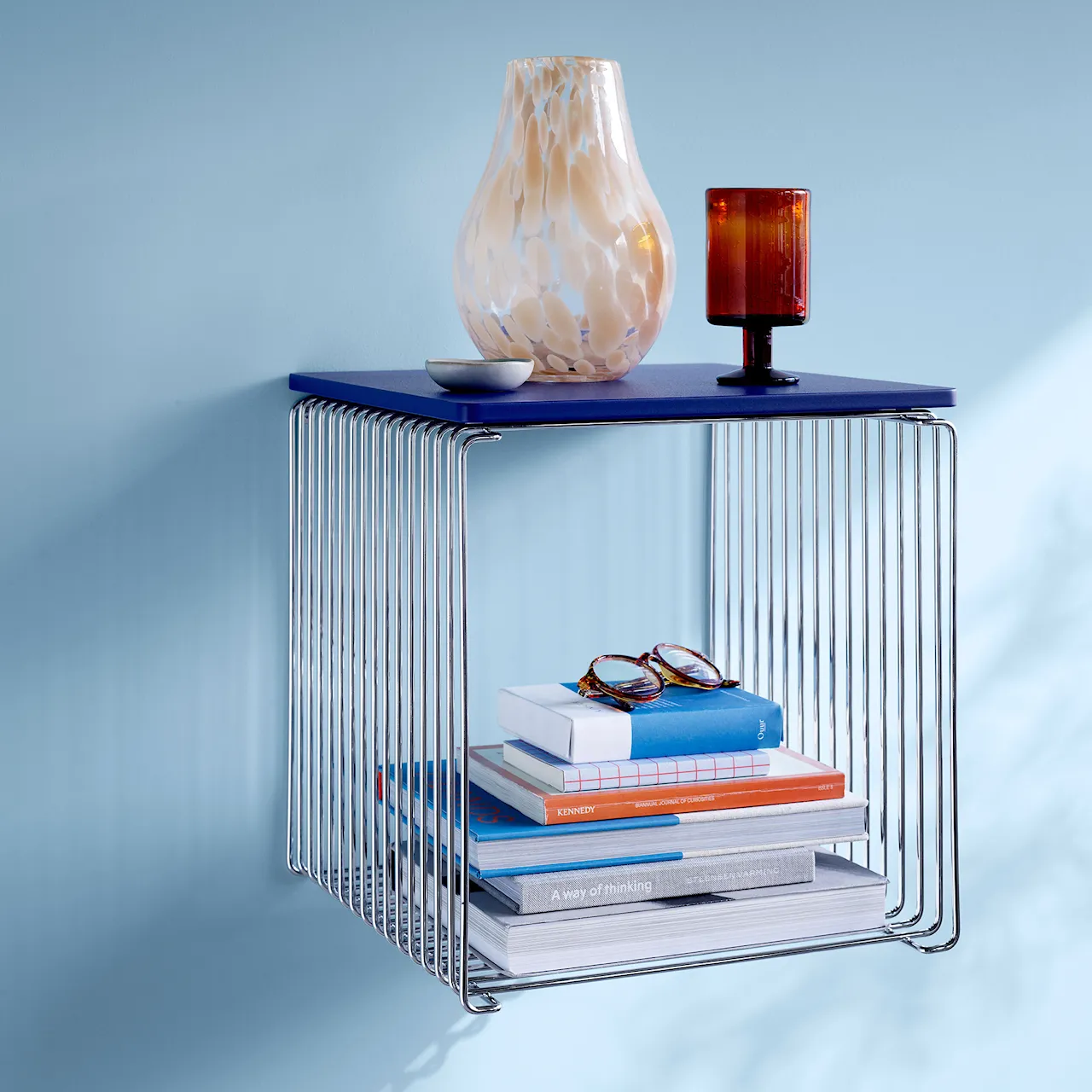 Panton Wire Single shelf, depth 25,7 cm